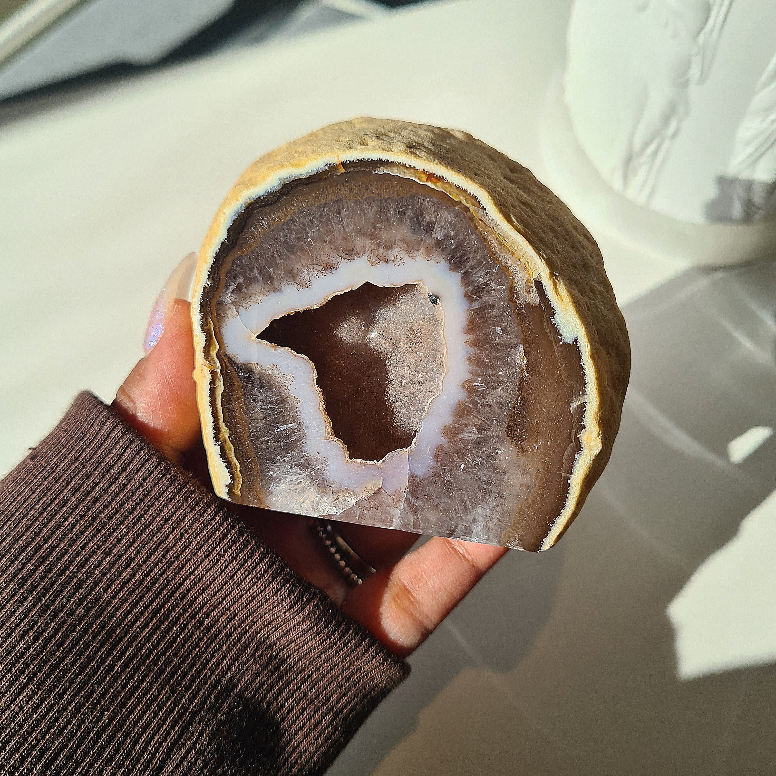 Agate Geode | Small Base Cut