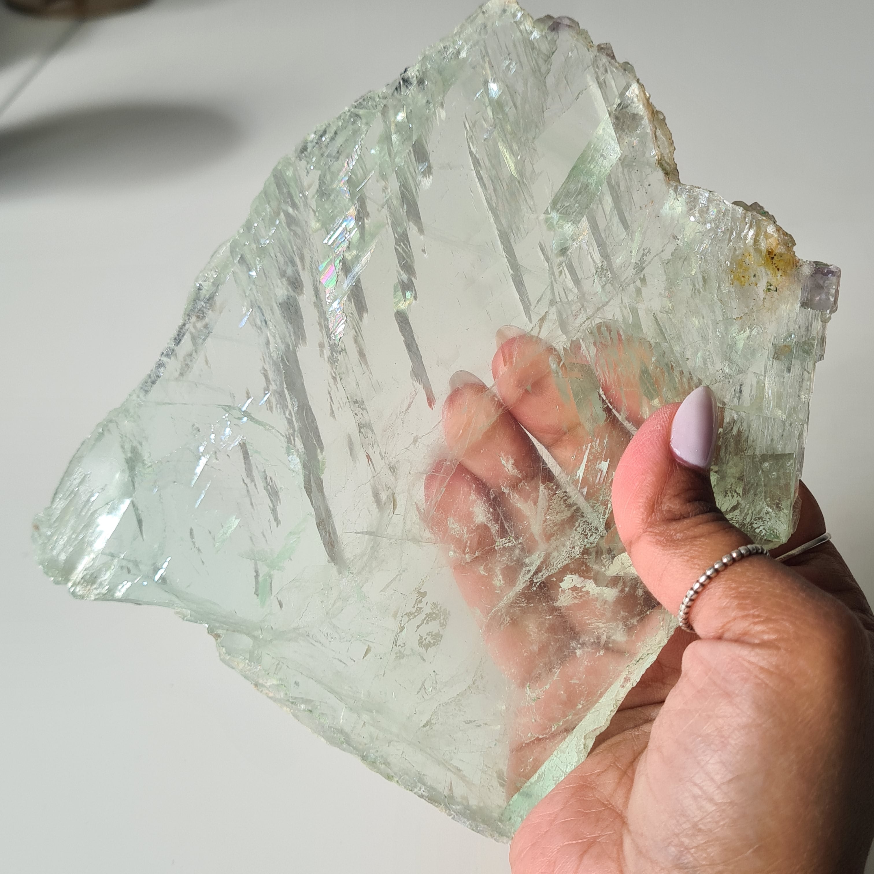 Frozen Lake of Dreams Fluorite Portal on Stand | 24 cm with stand