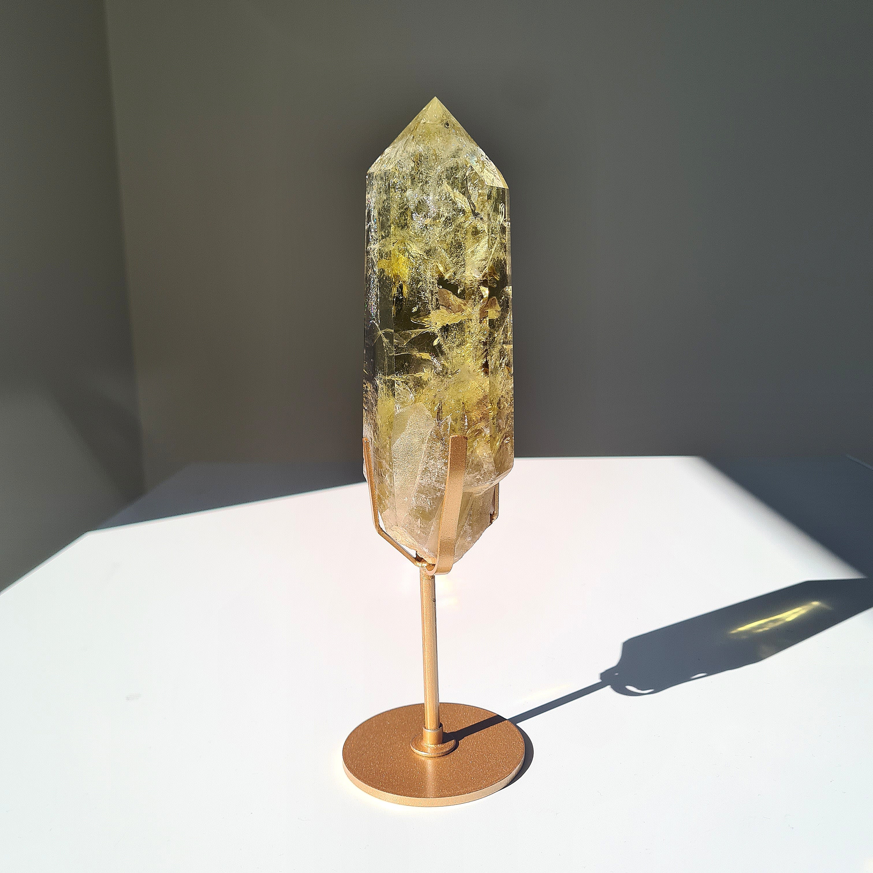 Citrine on stand | 23.5 cm tall with stand