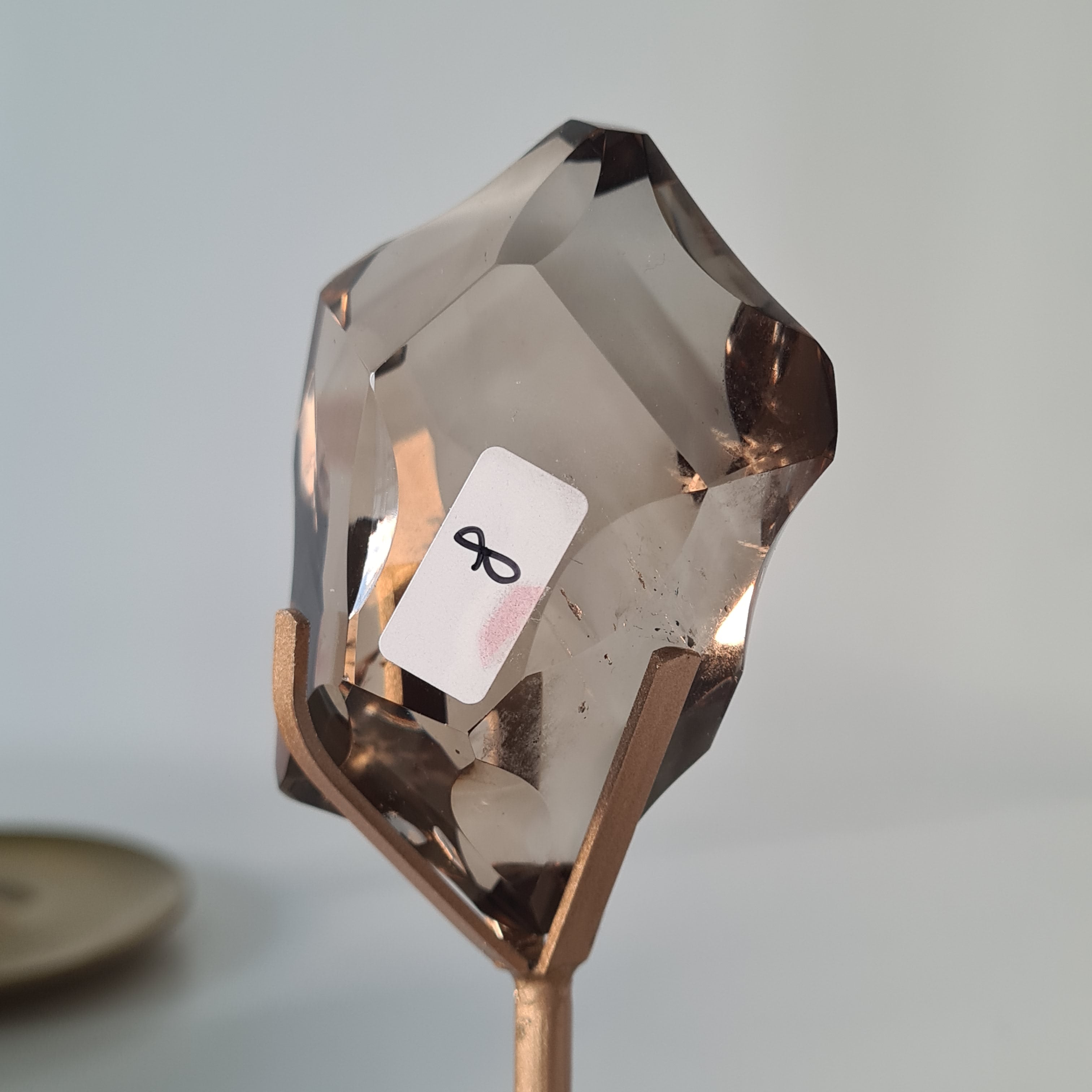 Smokey Quartz Free form on stand | 7.3 cm long Crystal