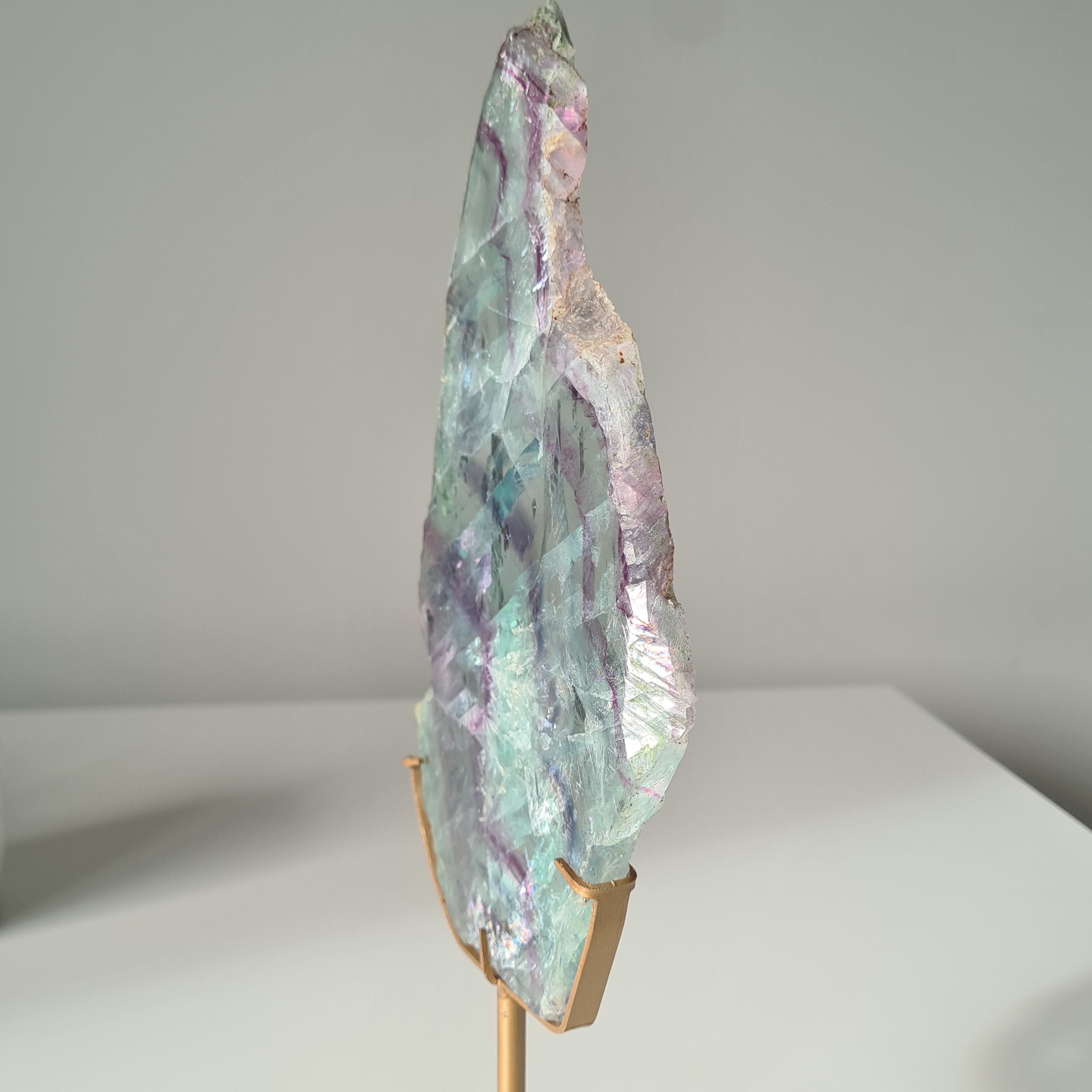 Fluorite Dream Portal On Custom Stand | 33 cm tall with stand