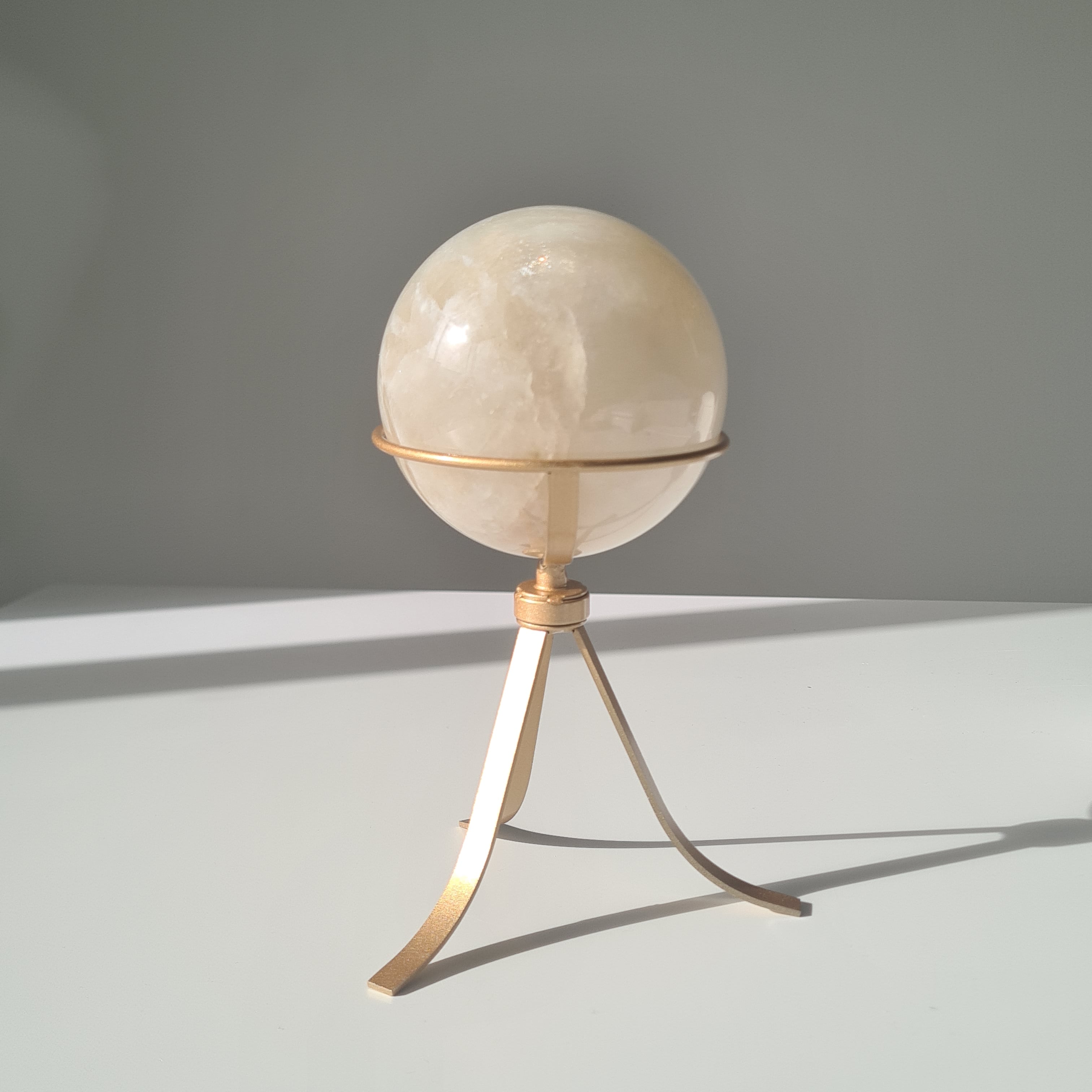 Moonstone Sphere with Blue Flash on custom stand  ✨ | B | Appx 800 g