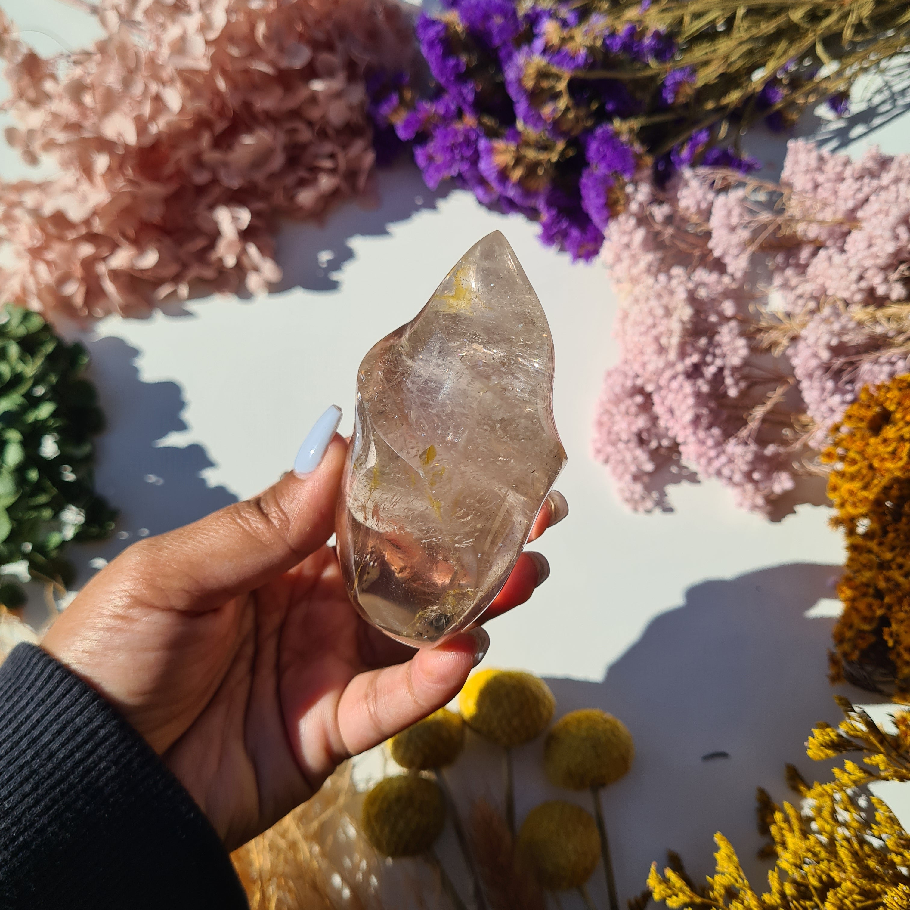 Light Shade Smokey Quartz Flame | 251 g