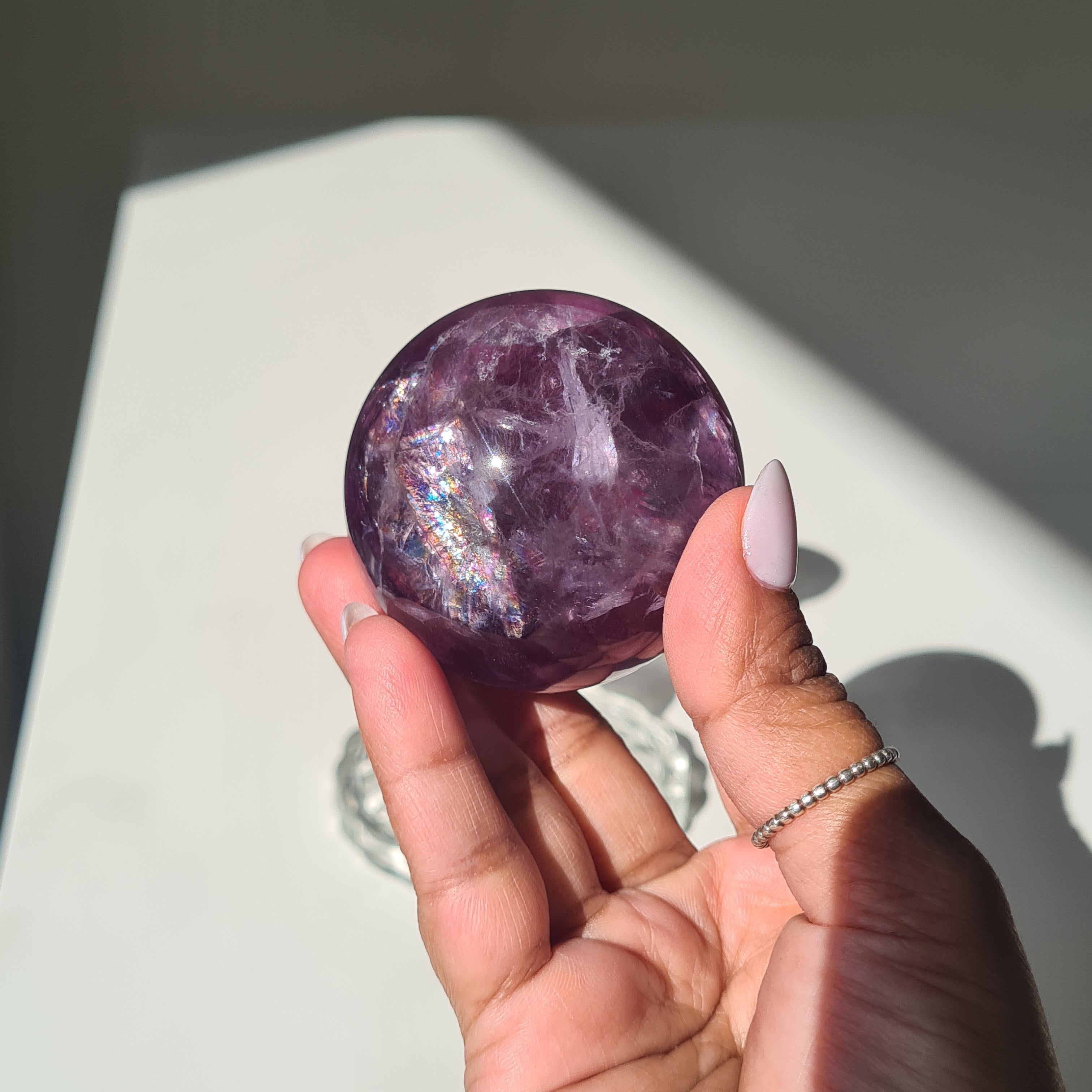 Intergalactic Fluorite with stand | H | 225g | 5.1 cm