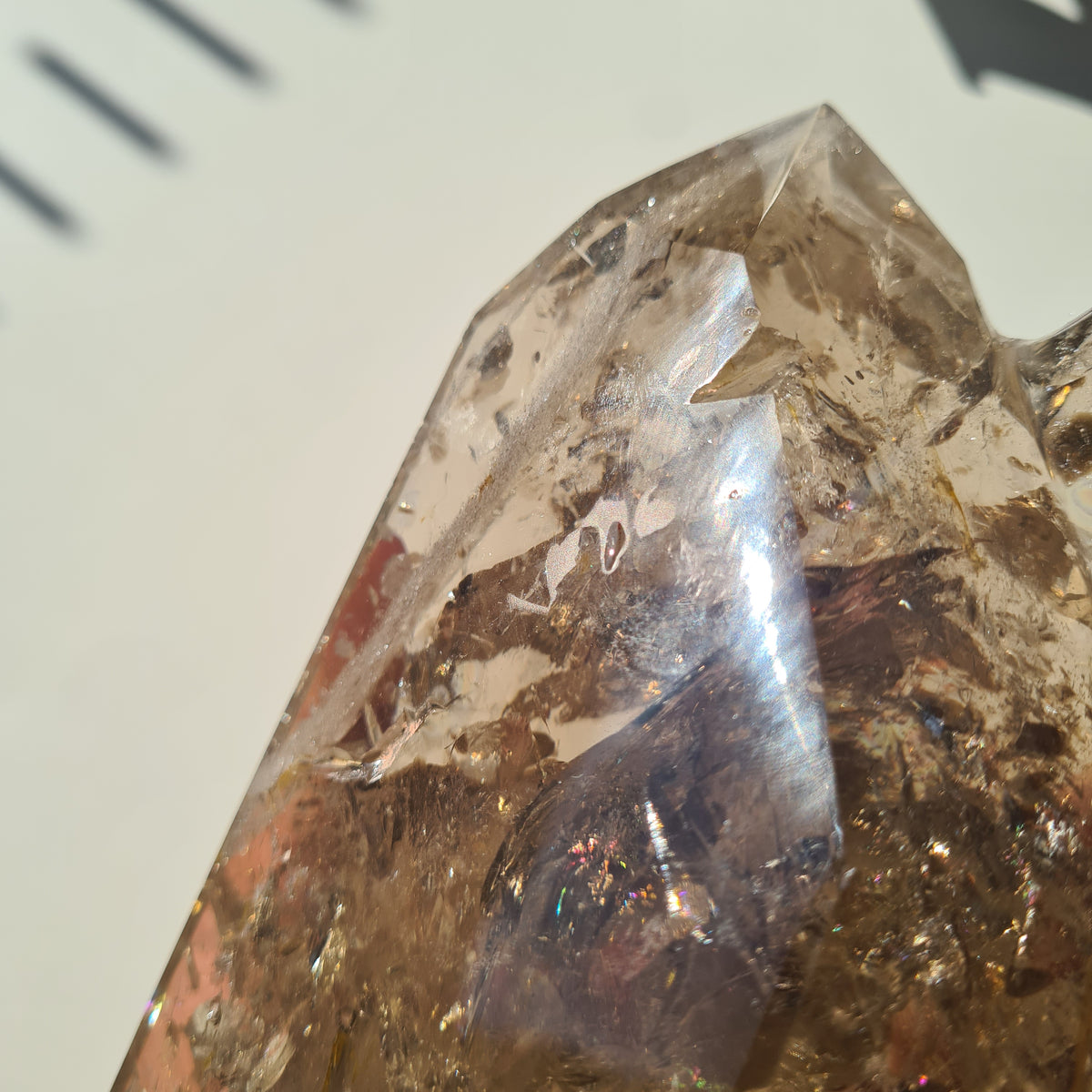 Smokey Citrine Cathedral With Stand| 1.9 kg | Appx 30 cm tall with stand