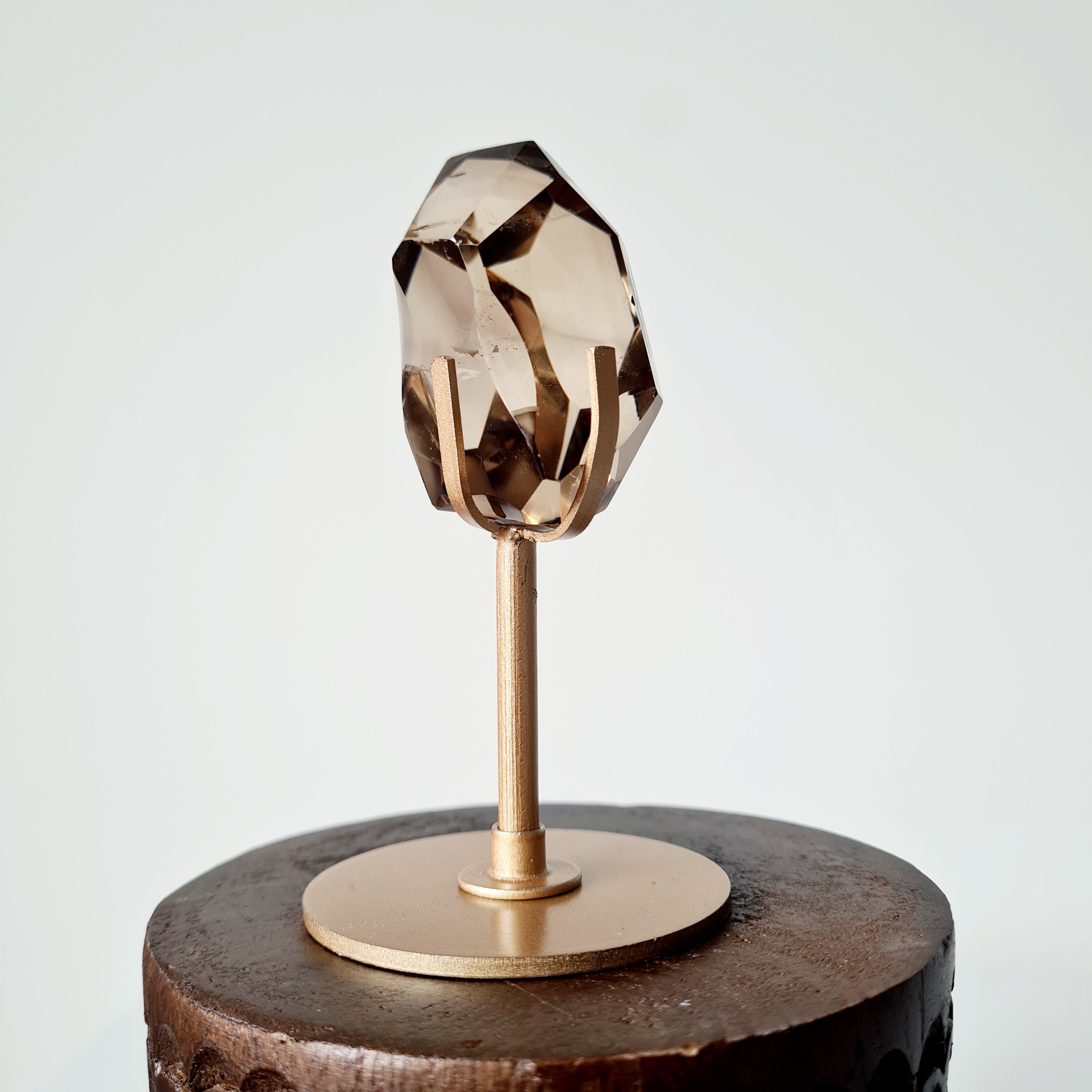 Smokey Quartz Free form on stand | 10.8 cm tall with stand | B