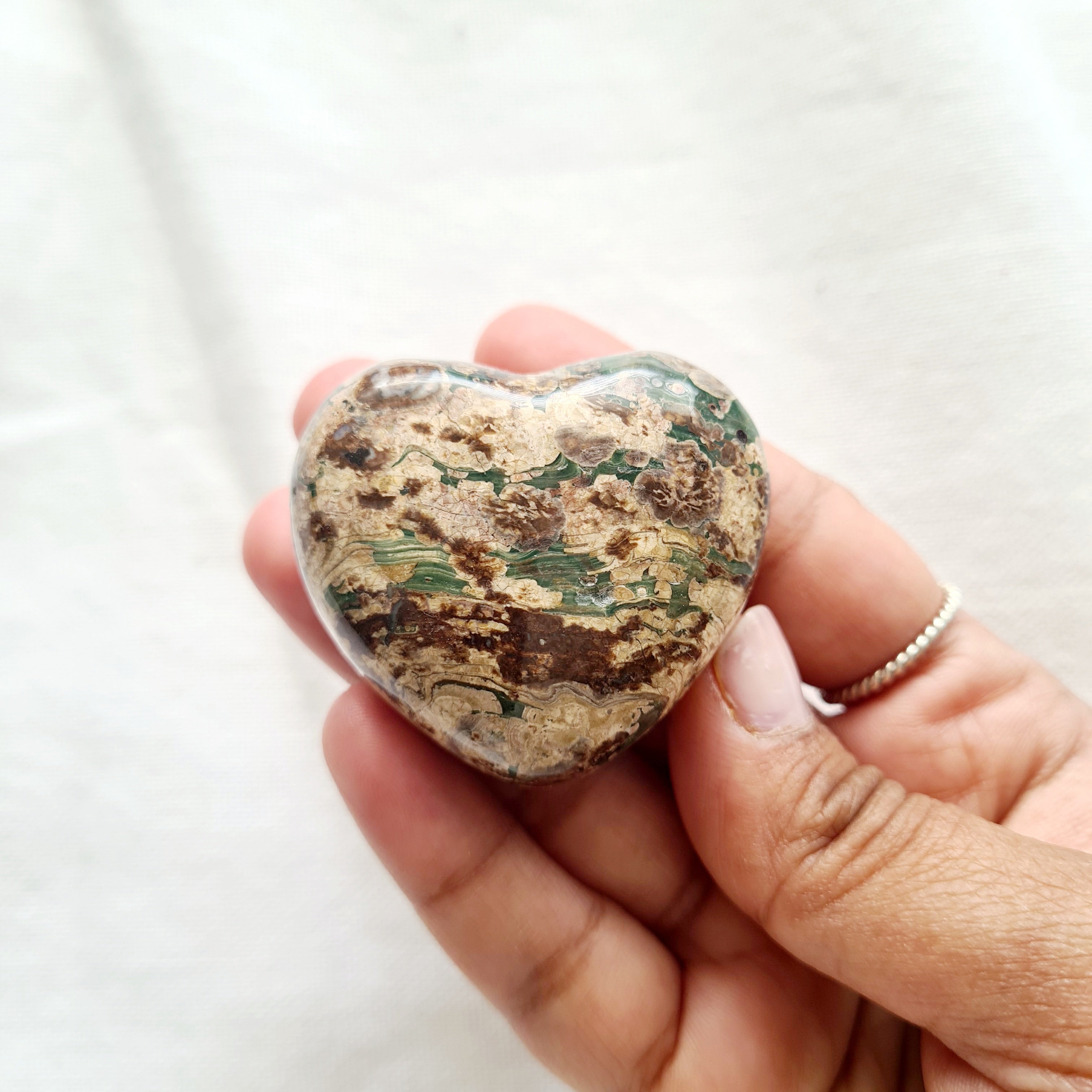Birds Eye Jasper Heart | 1 pc | Intutively selected