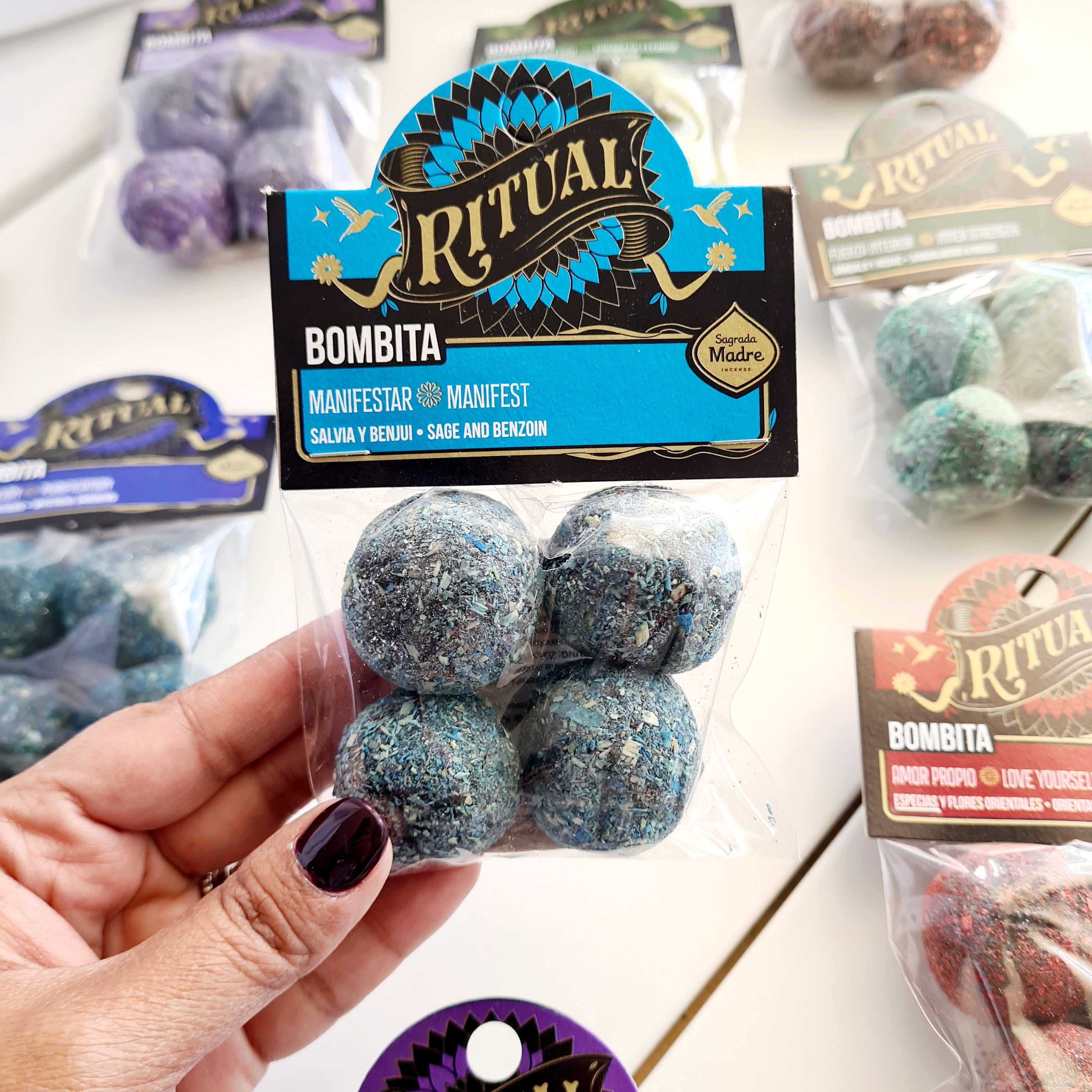 Ritual Bombita | Manifest | Sage & Benzoin | Pack of 4