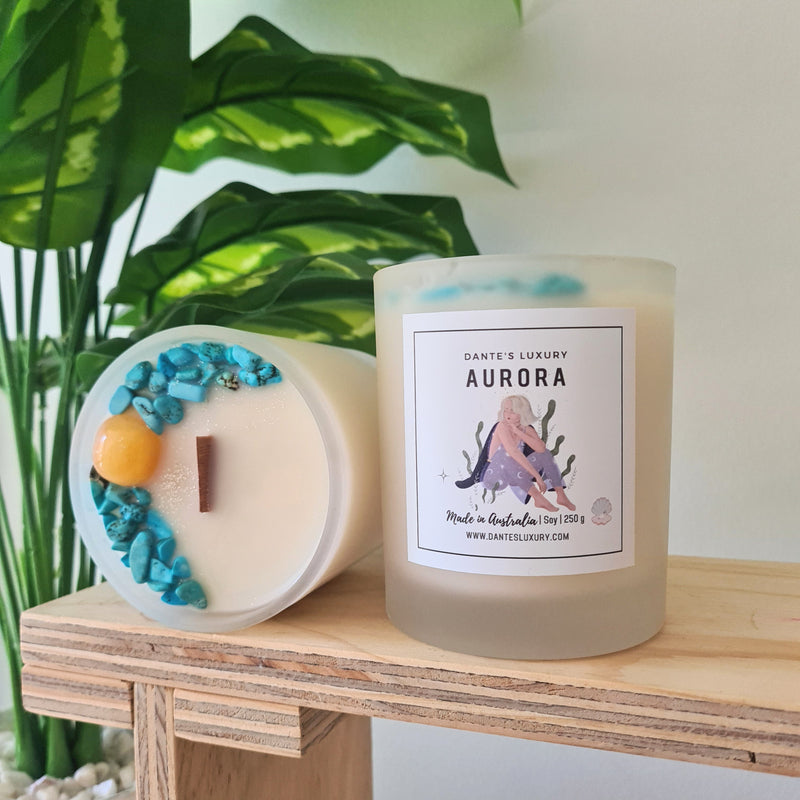 Aurora | Crystal Candle (Classic) | Good Luck