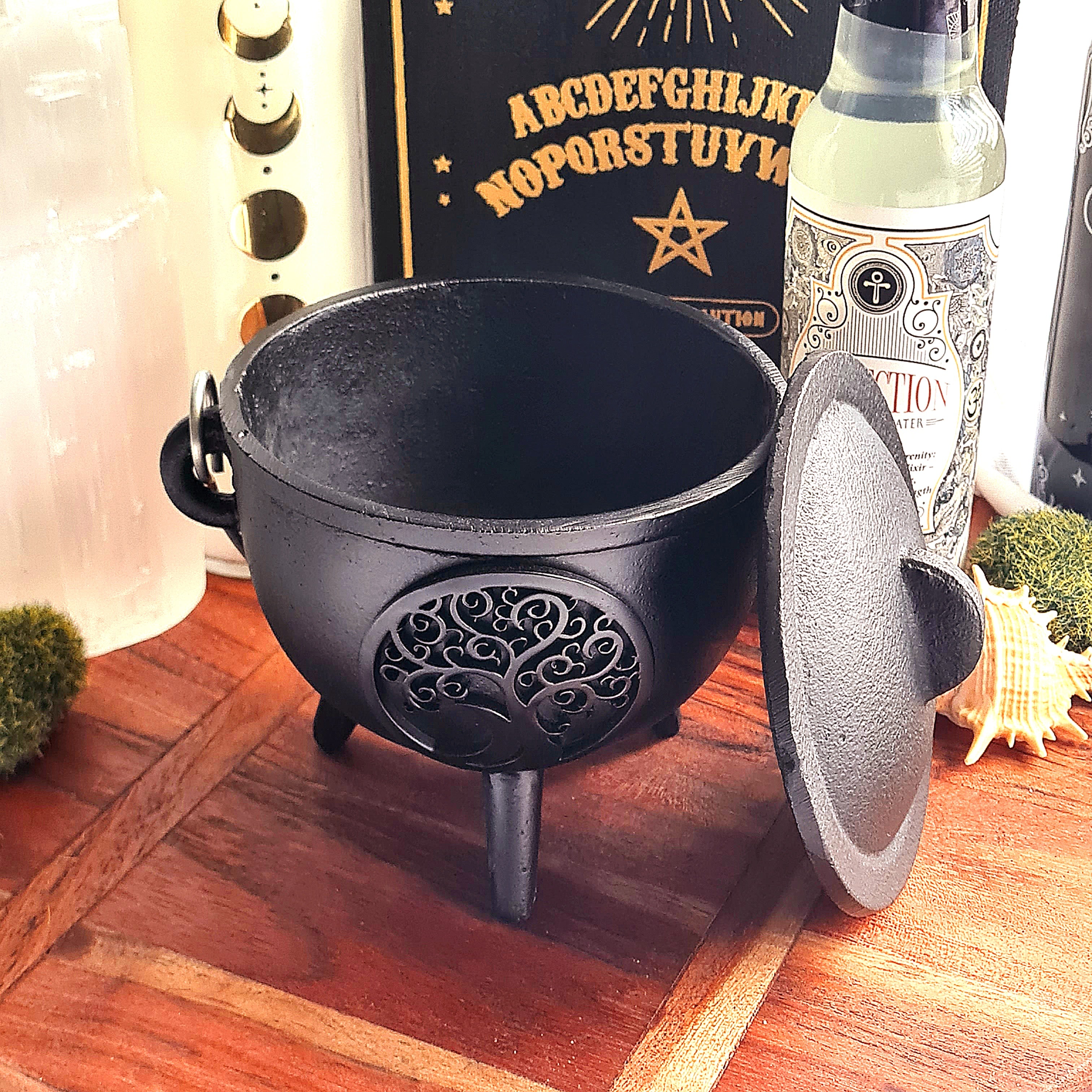 Cast Iron Ritual Cauldron | Tree Of Life