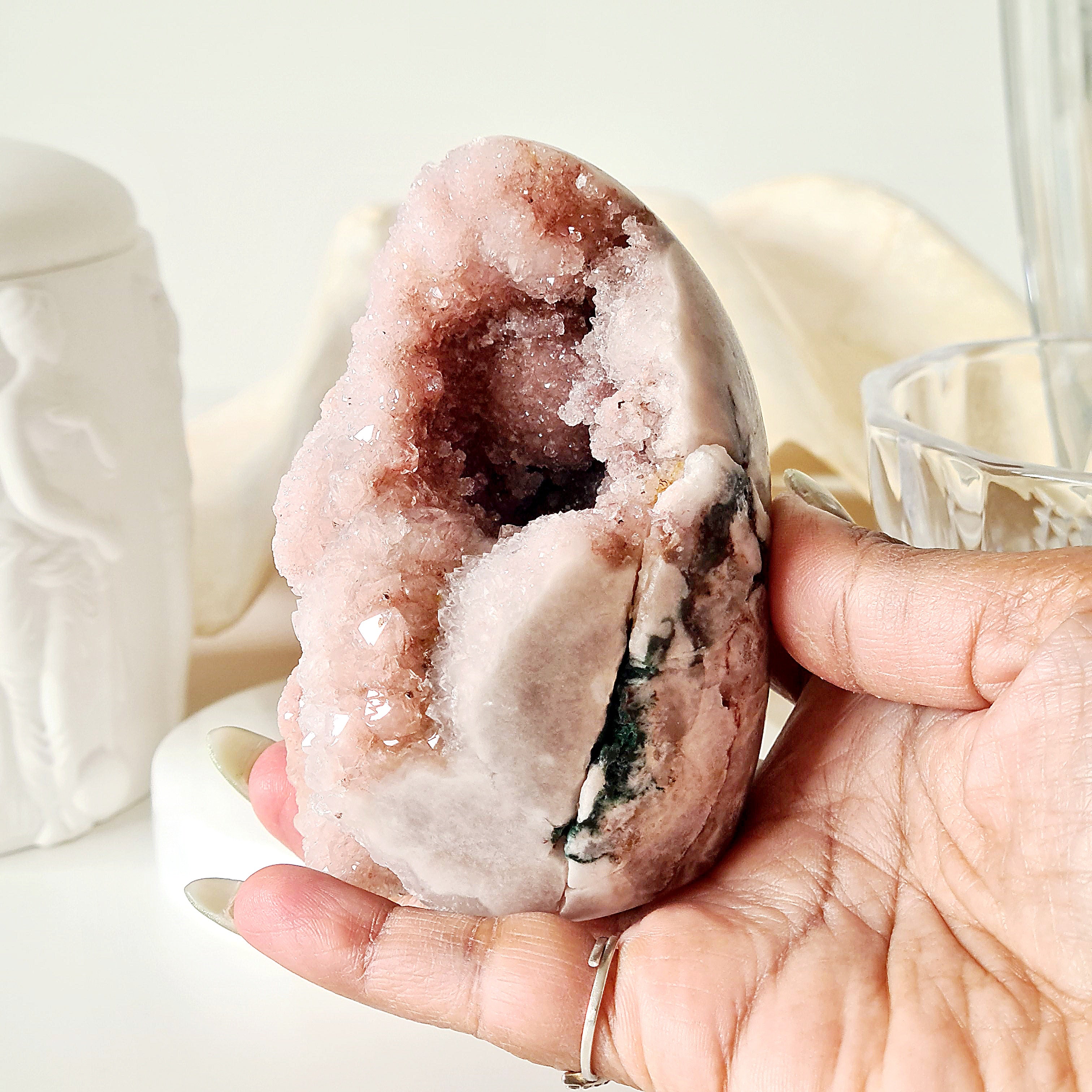 Flower Agate Pink Amethyst | G | 350 g