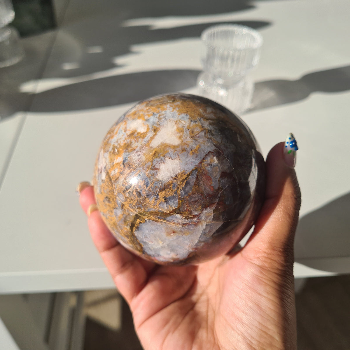 Pietersite Sphere On Stand | B