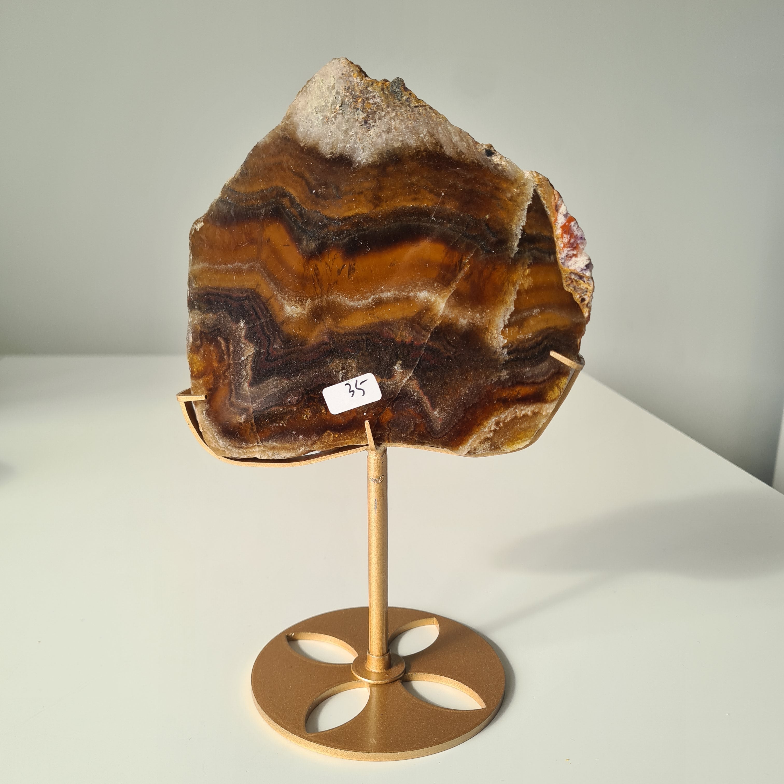 Aurora Fluorite Portal on custom stand | 23 cm with  stand