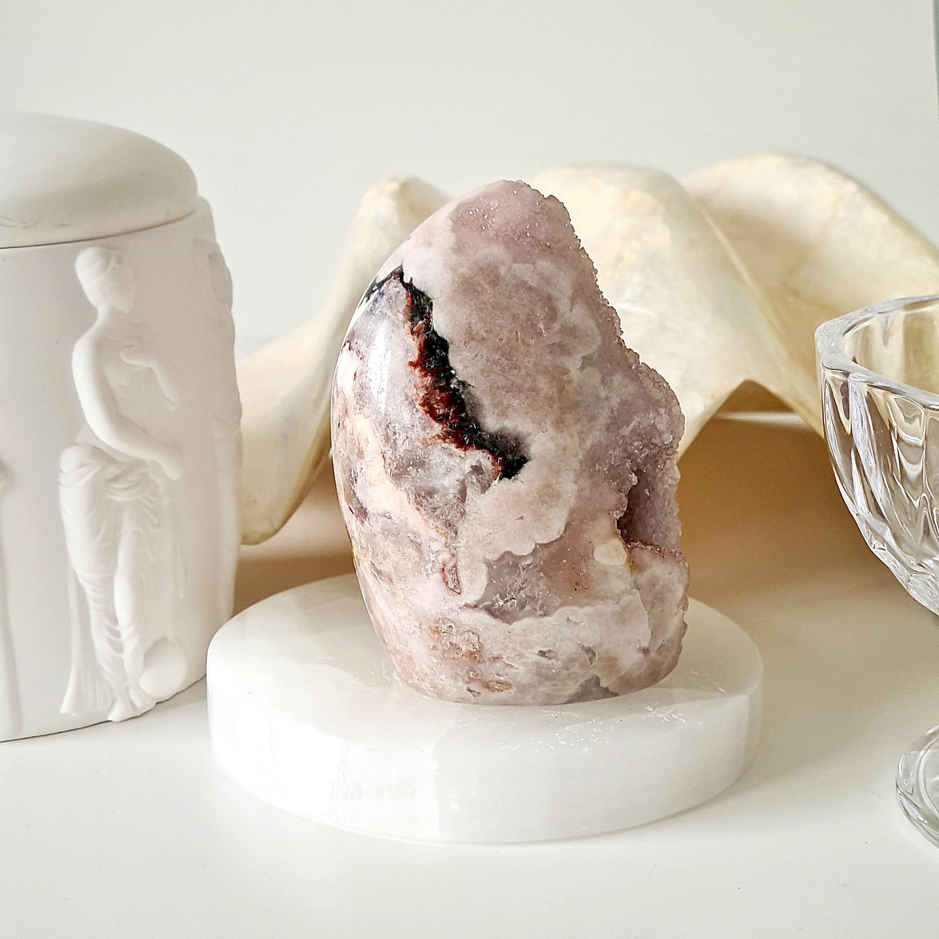 Flower Agate Pink Amethyst | G | 350 g