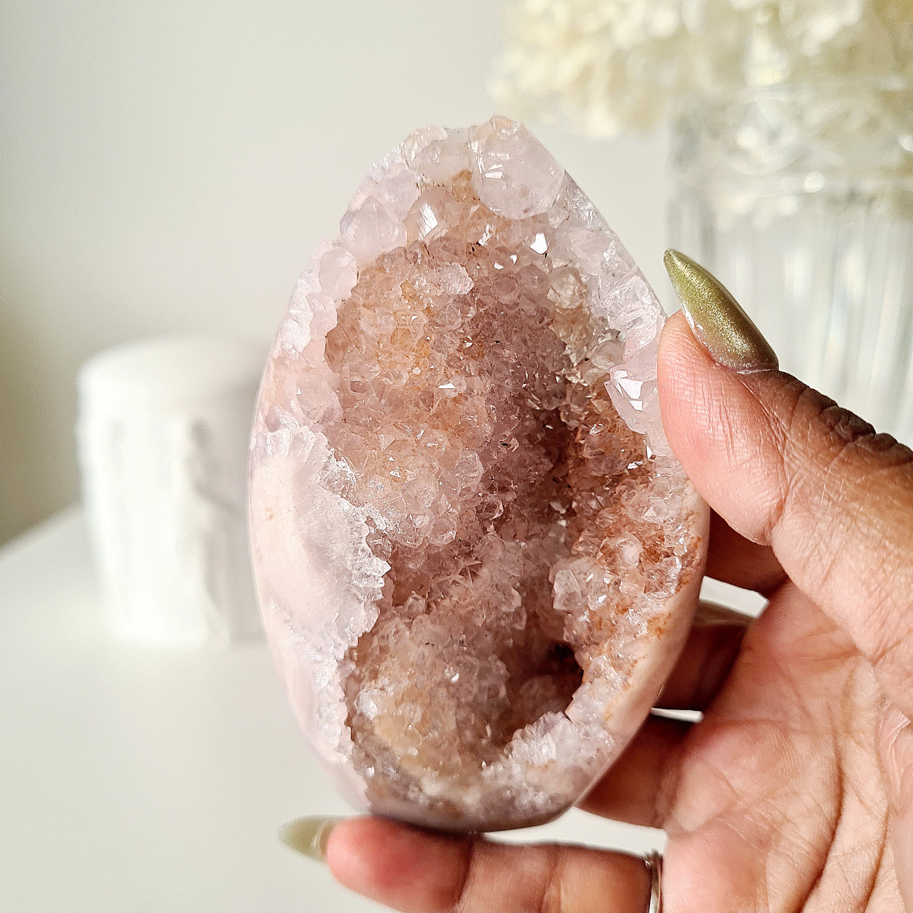 Flower Agate Pink Amethyst | C | 203 g