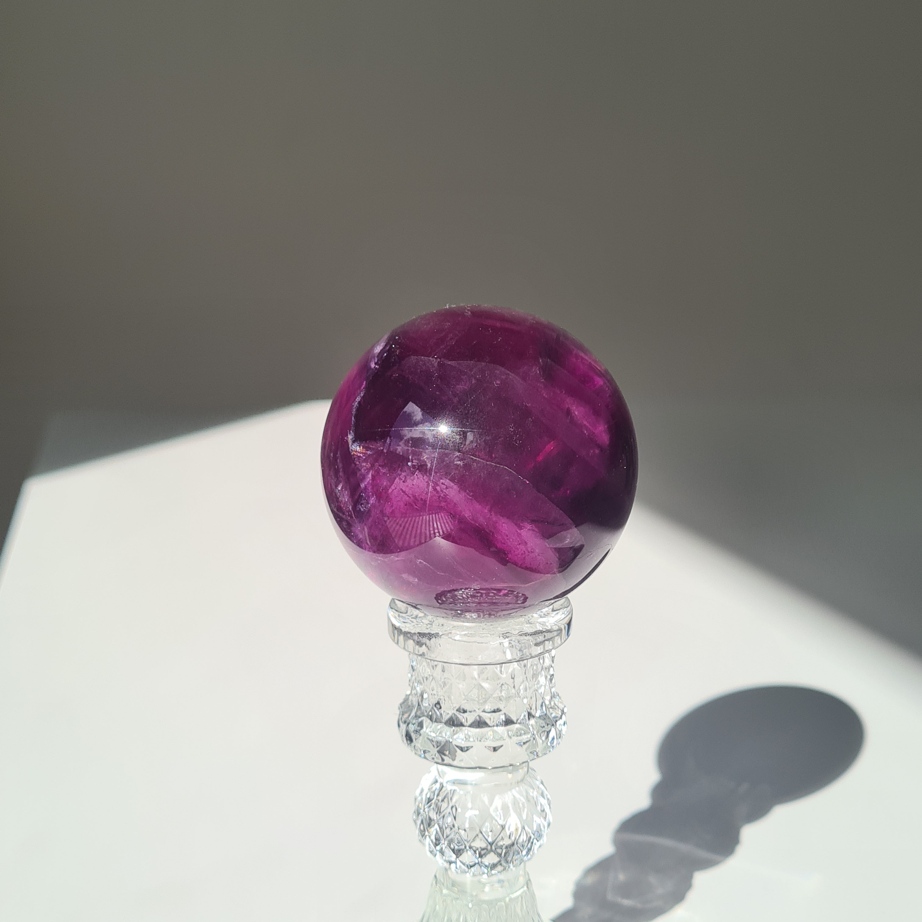 Intergalactic Fluorite with stand | B | 353 g | 5.9 cm