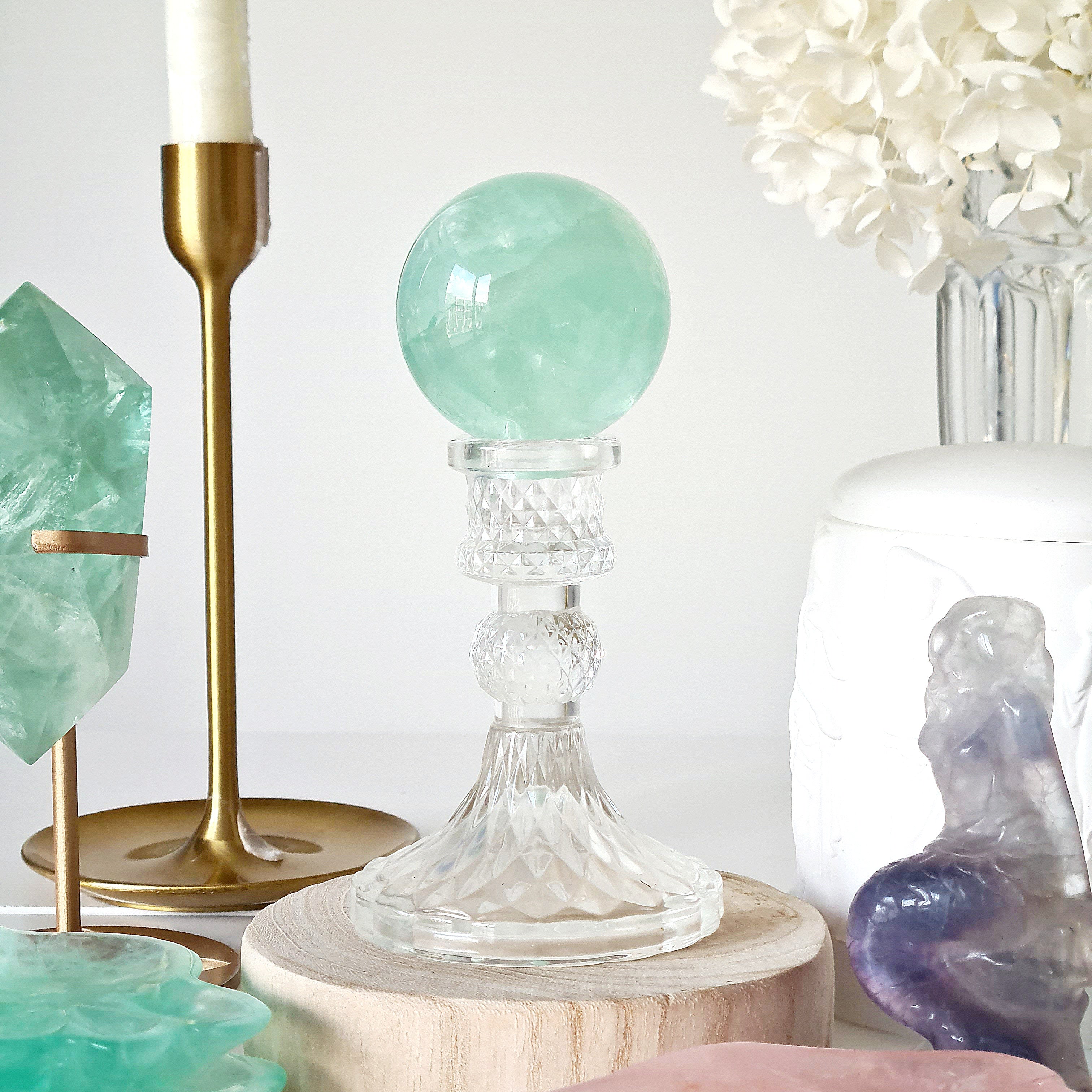 Blue Lake Fluorite with stand  | B |  298 g