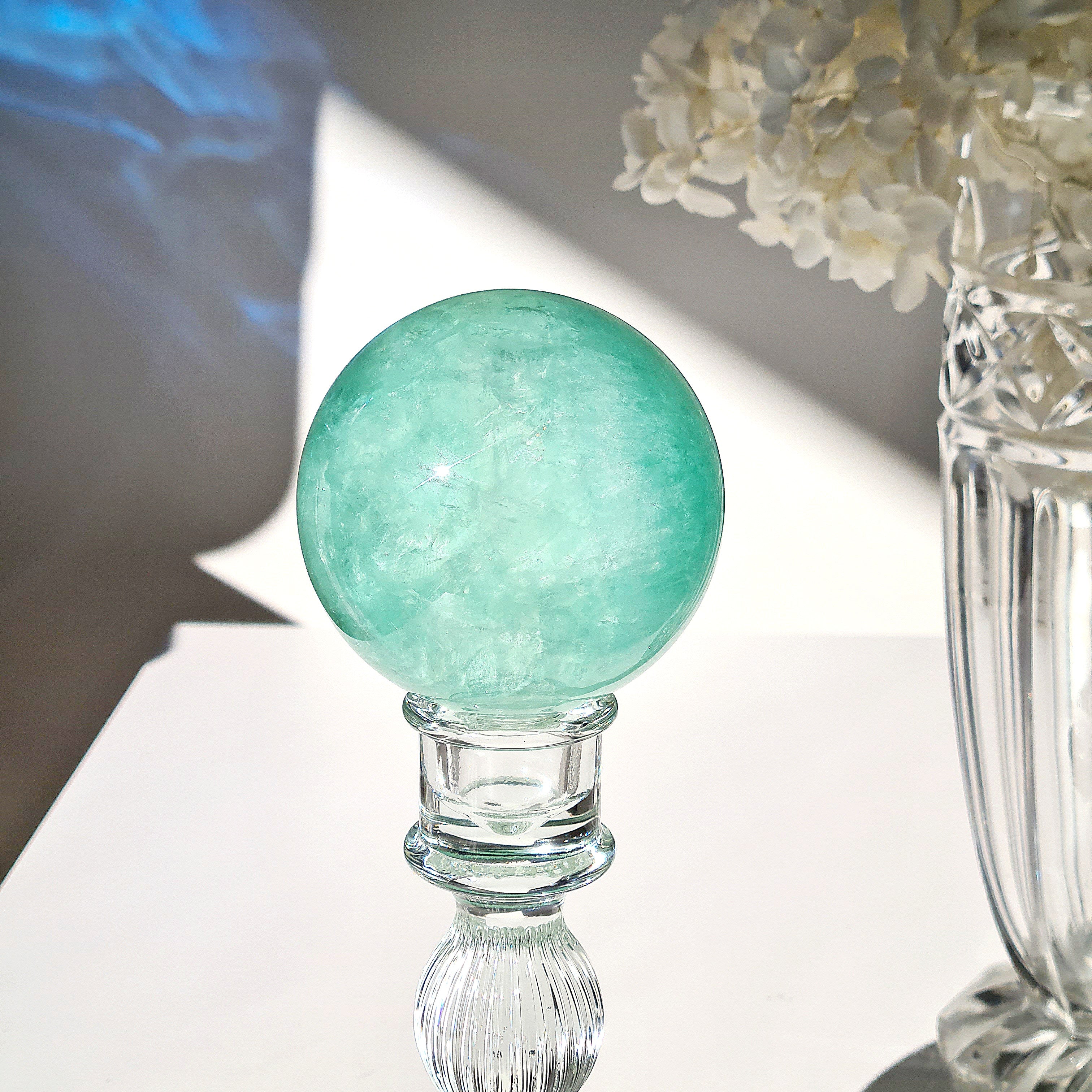 Blue Lake Fluorite with stand  | A | 748 g