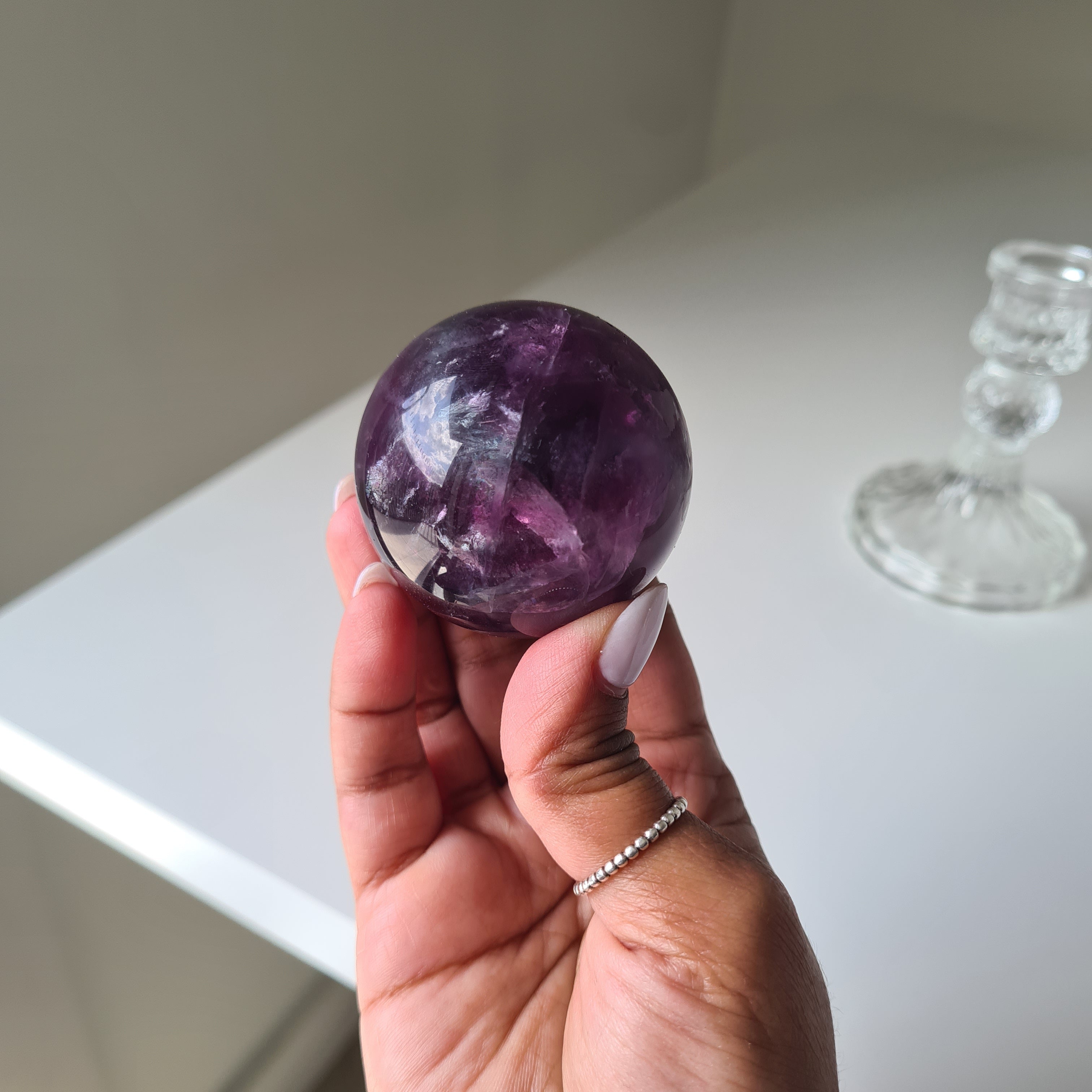 Intergalactic Fluorite with stand | b | 4.7 cm
