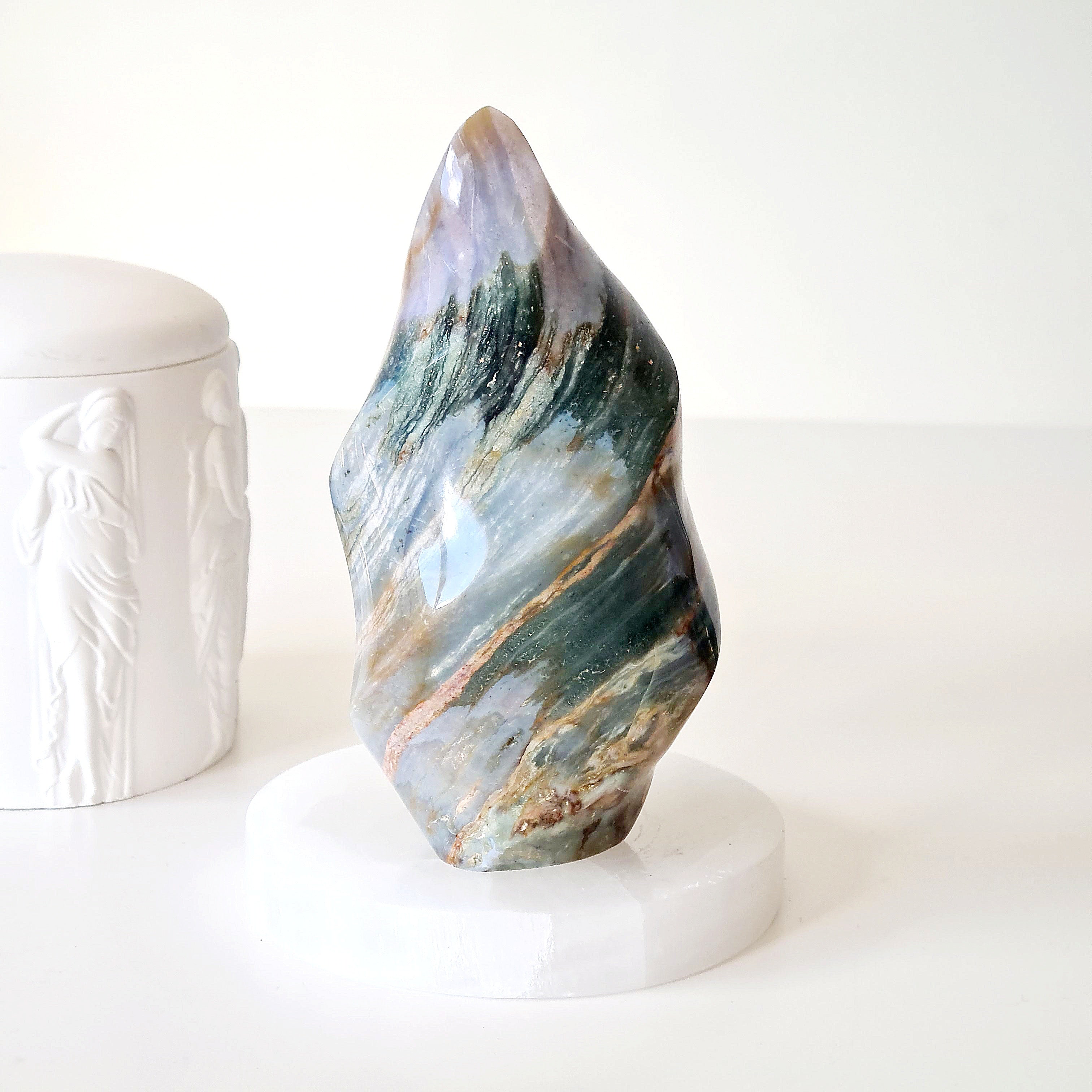 Ocean Jasper Flame | 13.3 cm tall | 618 g