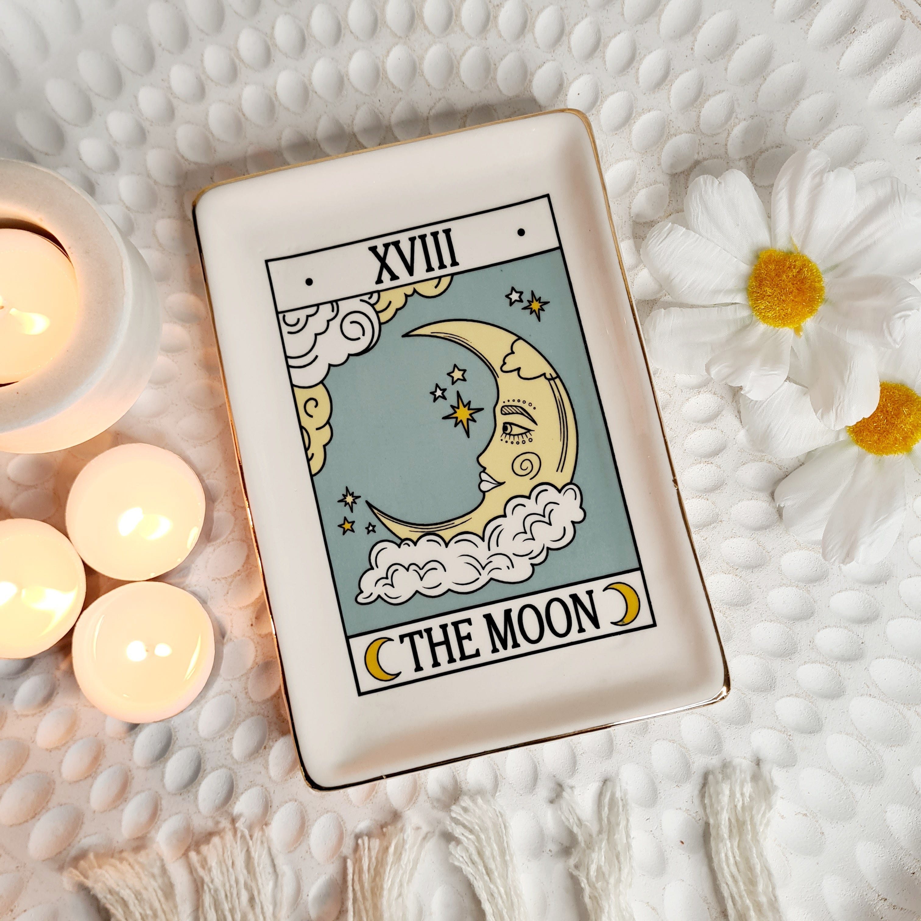 The Moon Vintage Tarot Trinket Dish 🌙