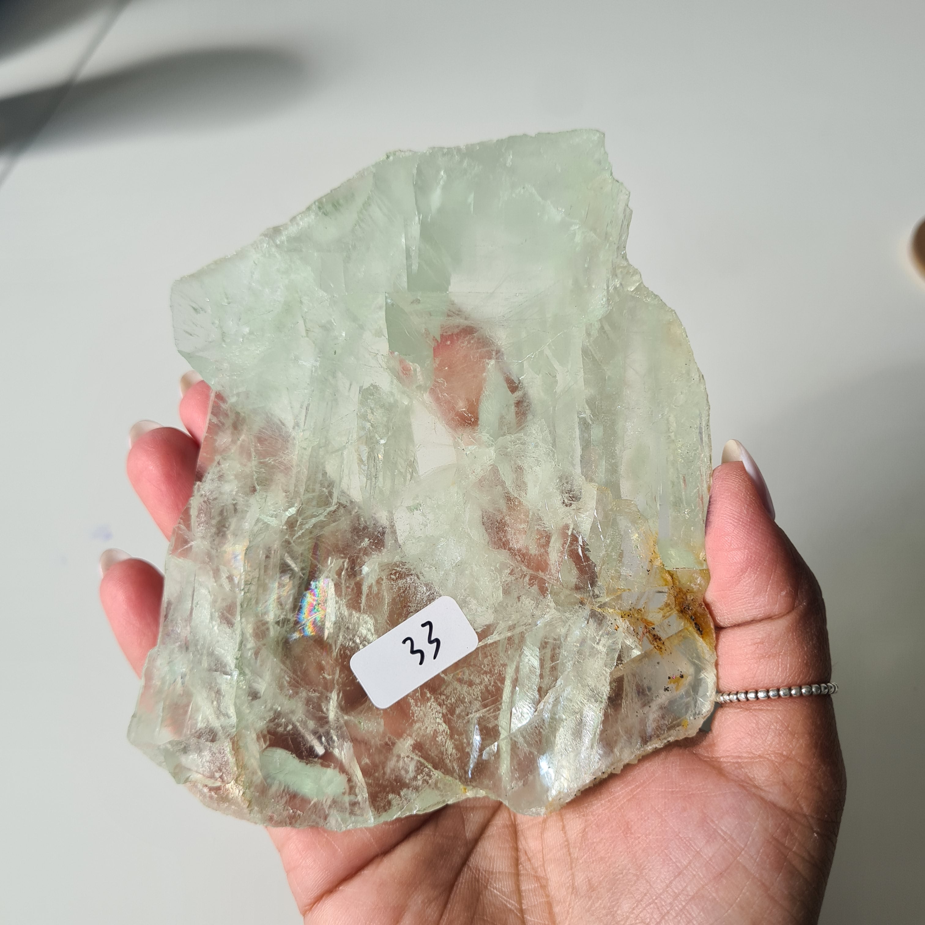 Frozen Lake of Dreams Fluorite Portal on Stand | 19 cm with stand