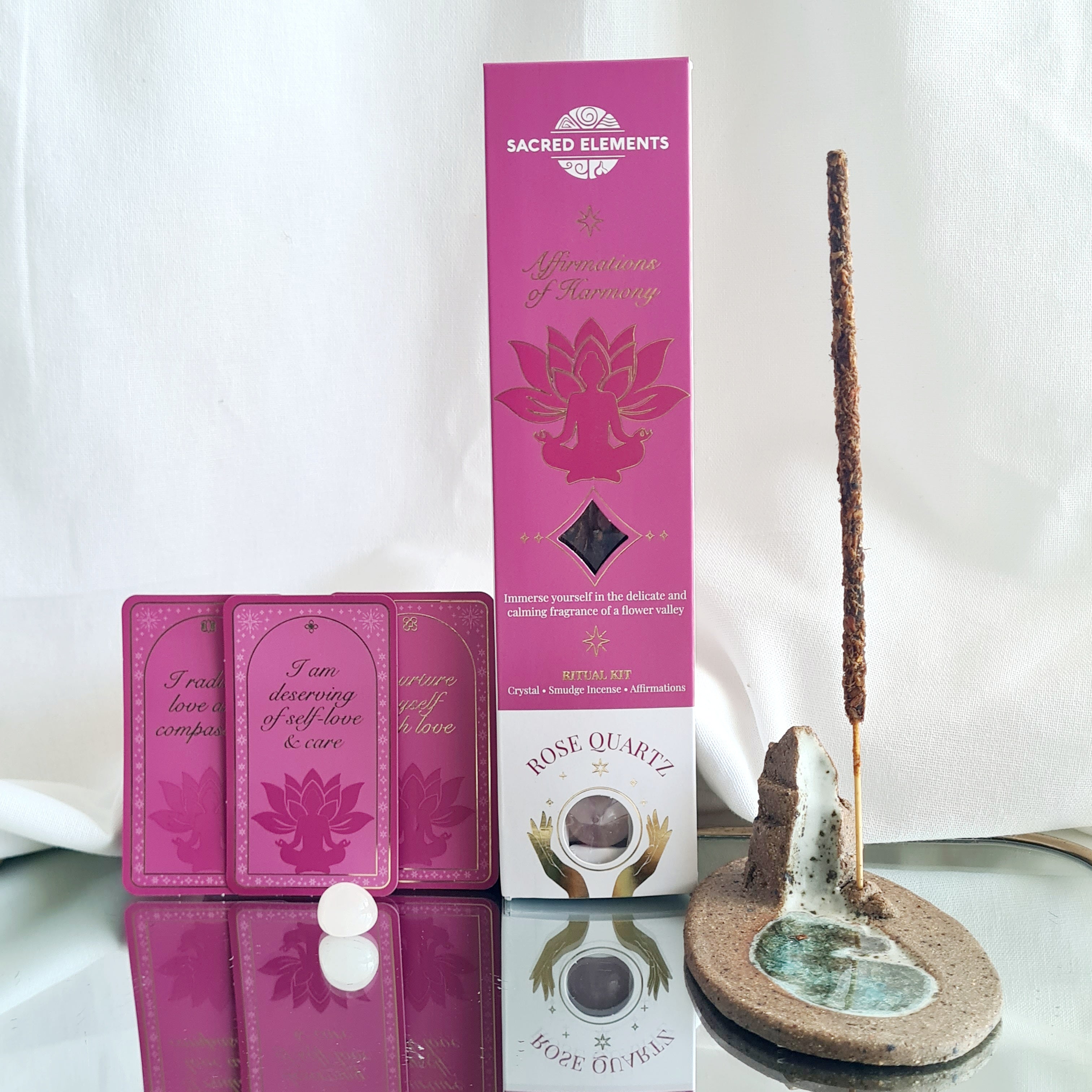 Affirmations of Harmony Ritual Kit (Rose Quartz)