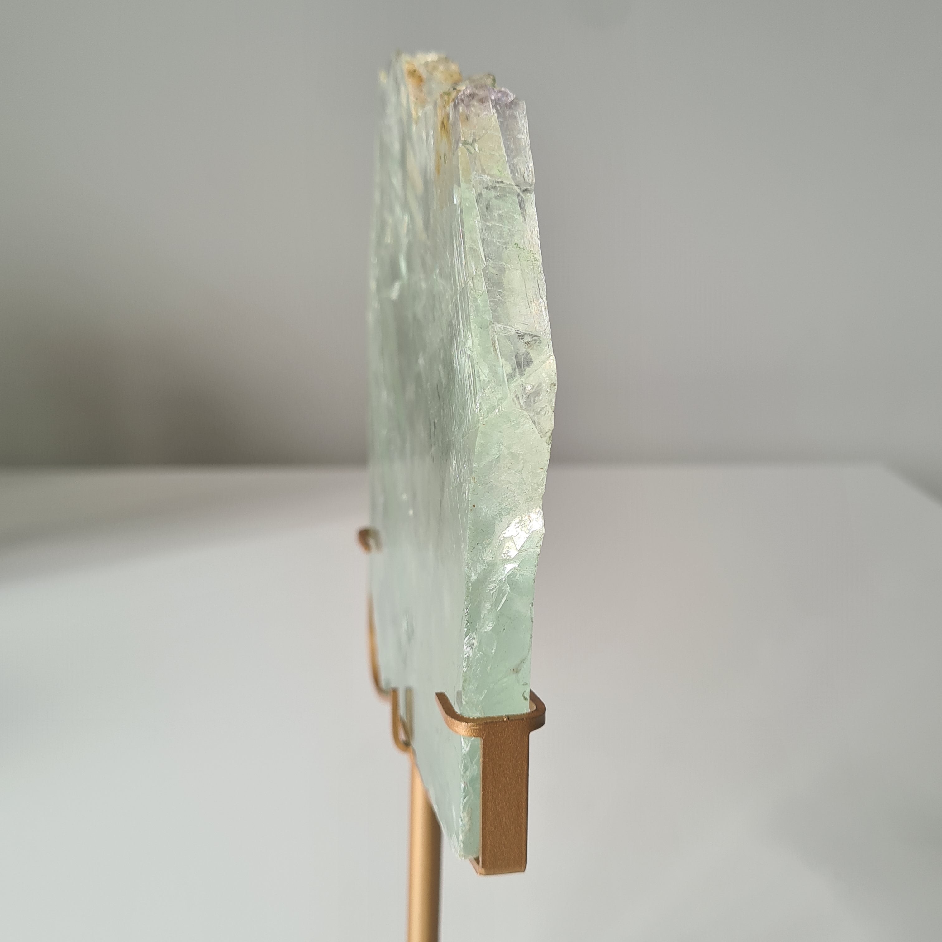 Frozen Lake of Dreams Fluorite Portal on Stand | 24 cm with stand