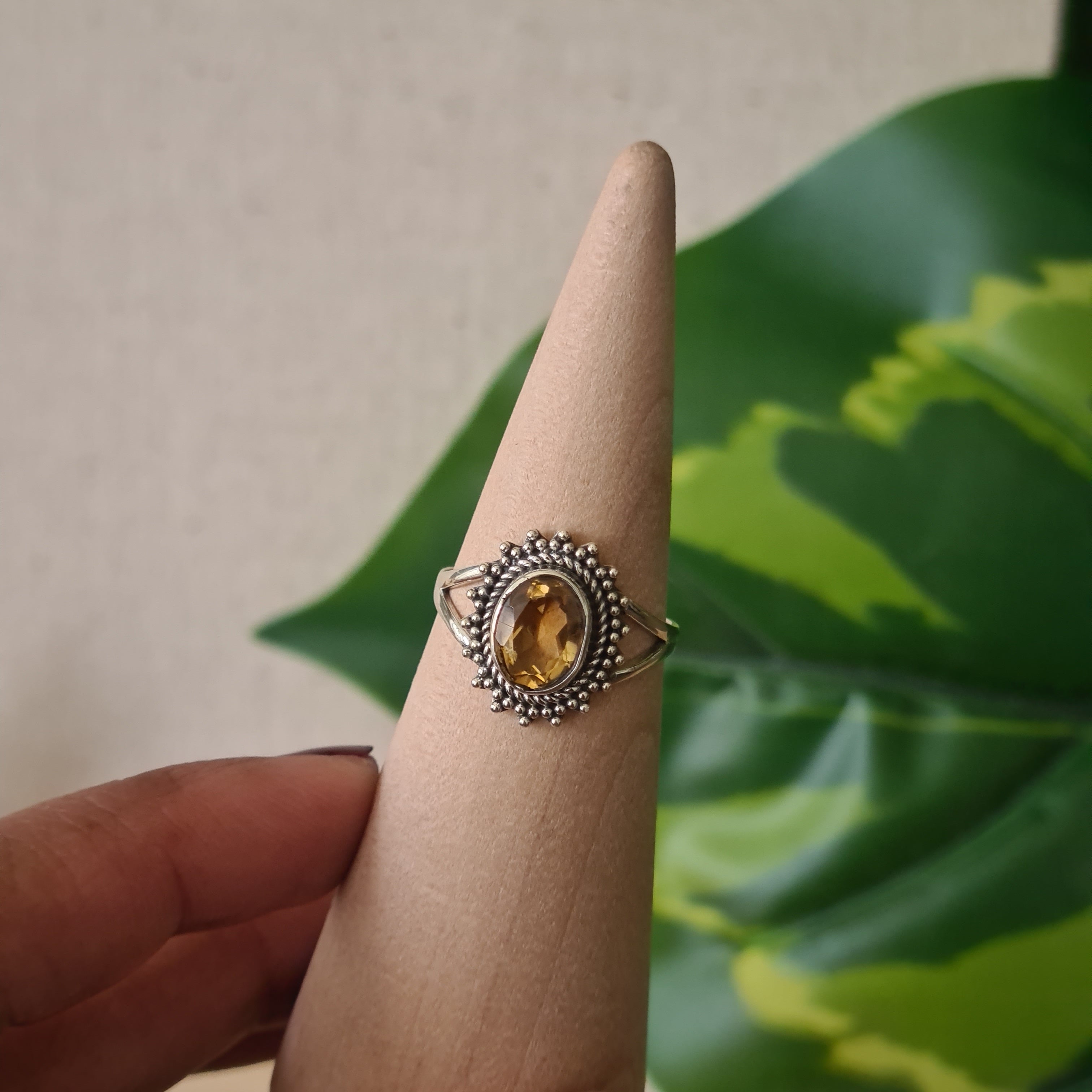 Citrine Ring | 925 Sterling Silver | Sol