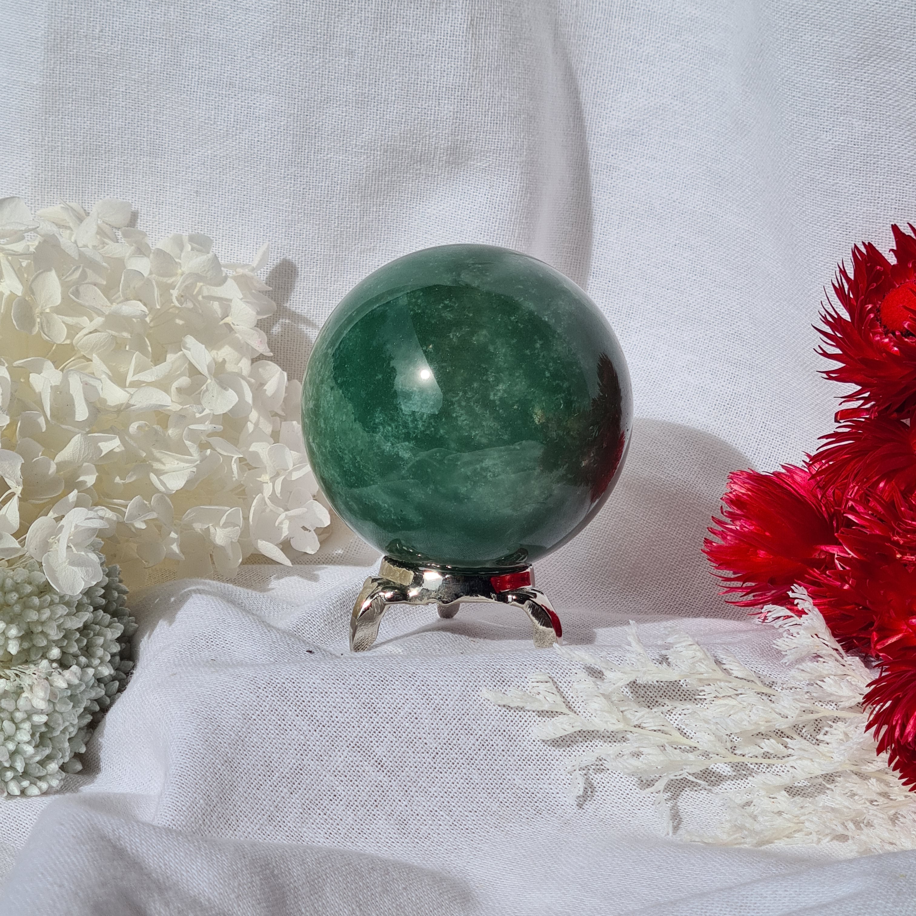 Green Aventurine- Sphere with stand