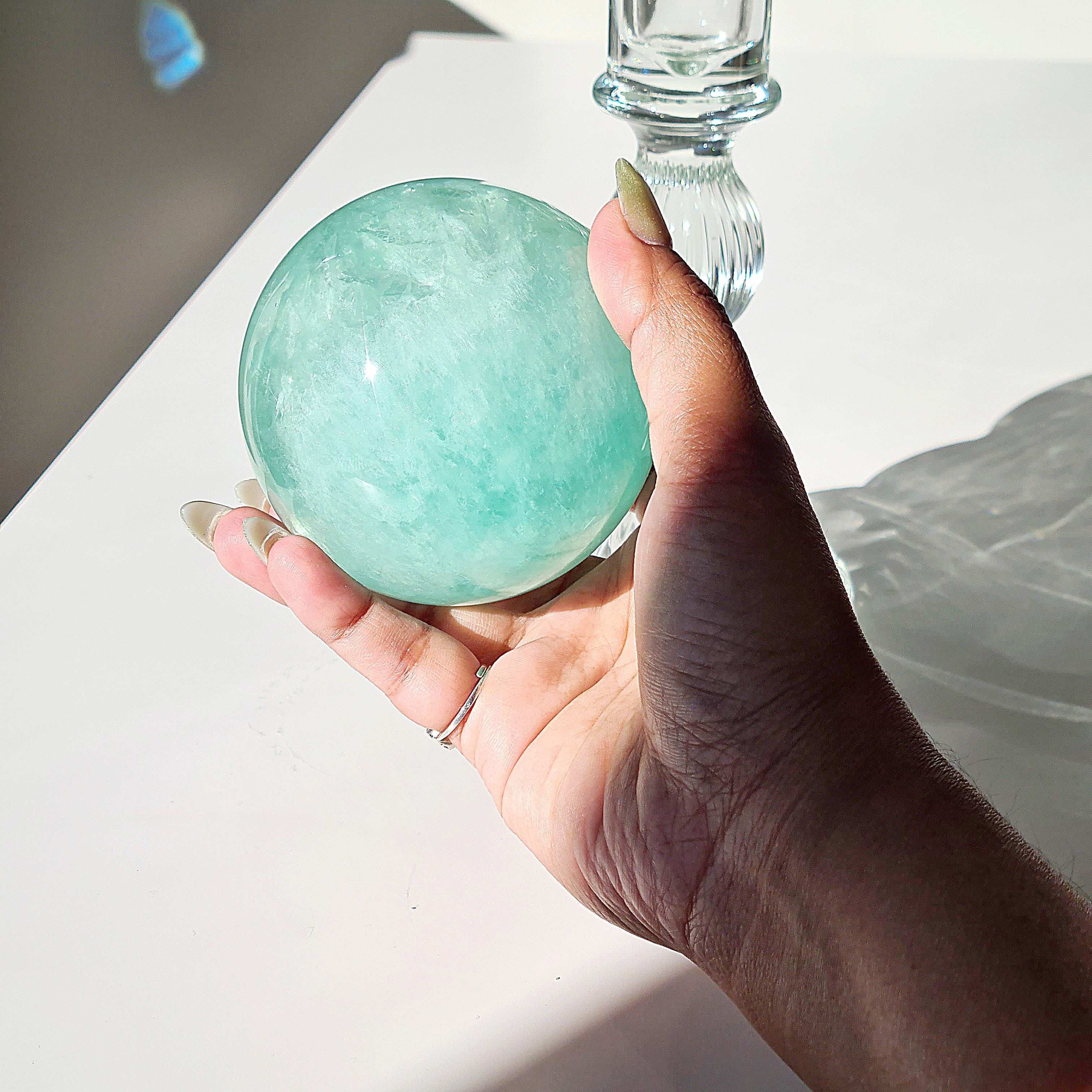 Blue Lake Fluorite with stand  | A | 748 g