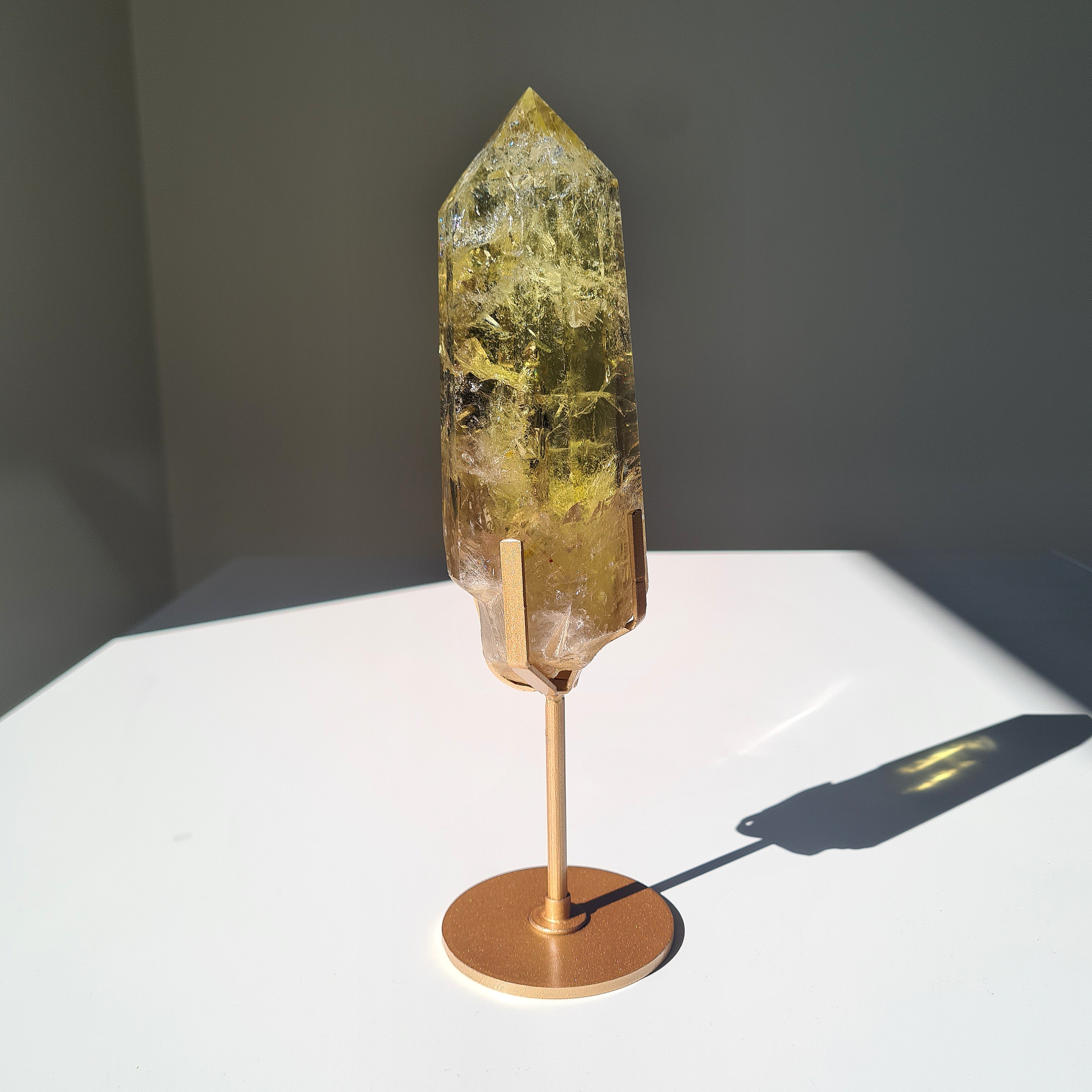 Citrine on stand | 23.5 cm tall with stand