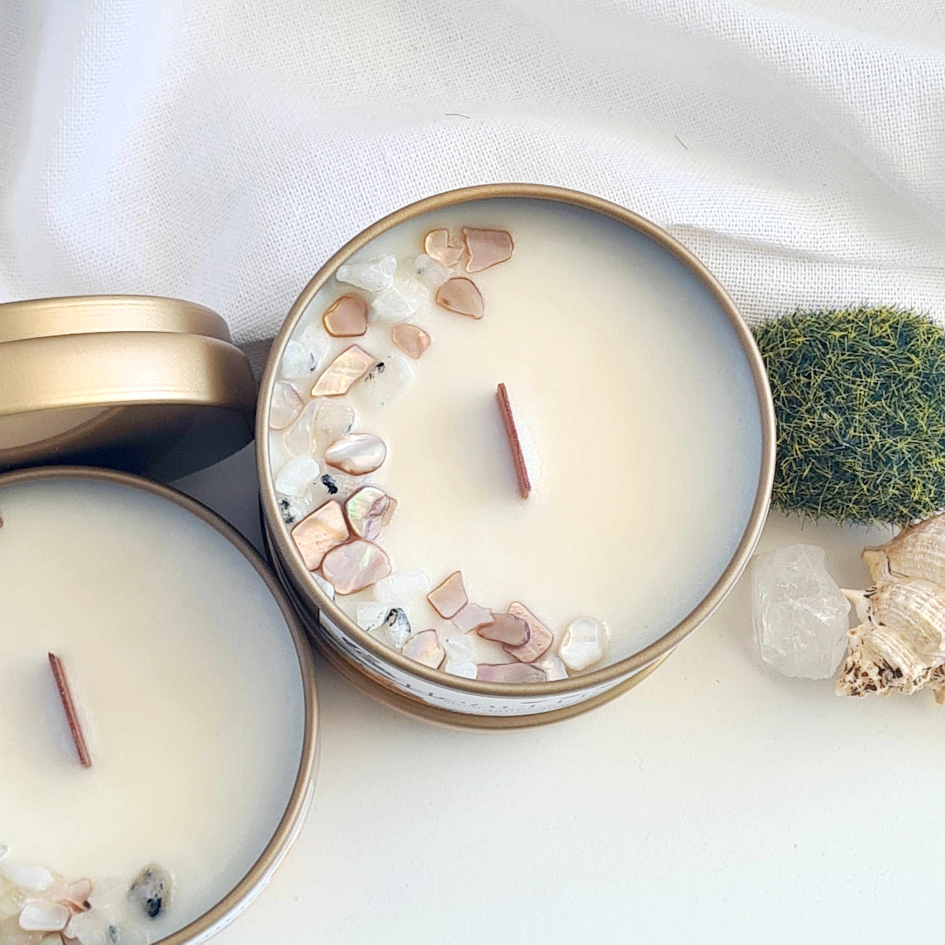 Heart Healing Crystal Candle | Energy of Love & Harmony | 1 Candle