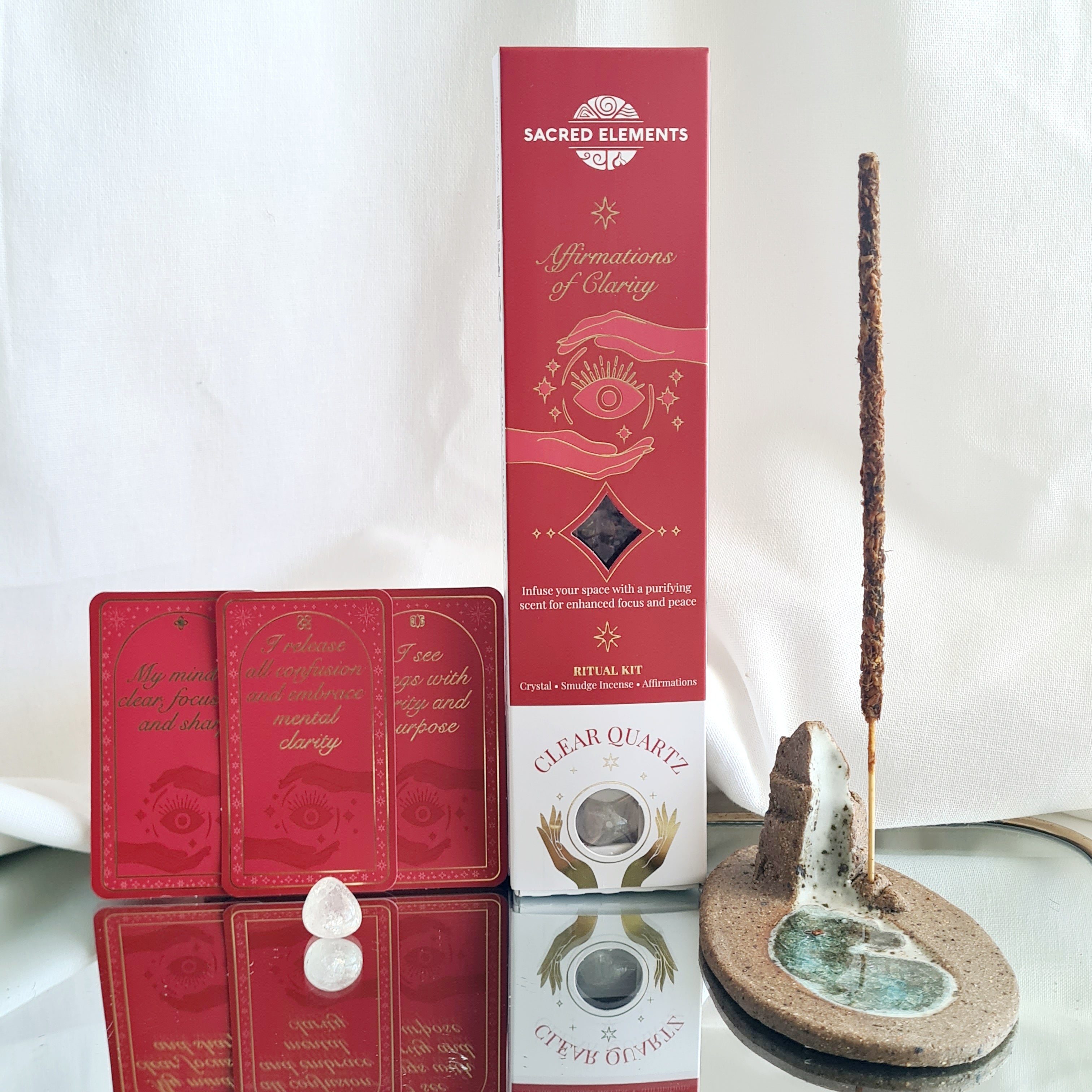 Affirmations of Clarity Ritual Kit (Clear Quartz)