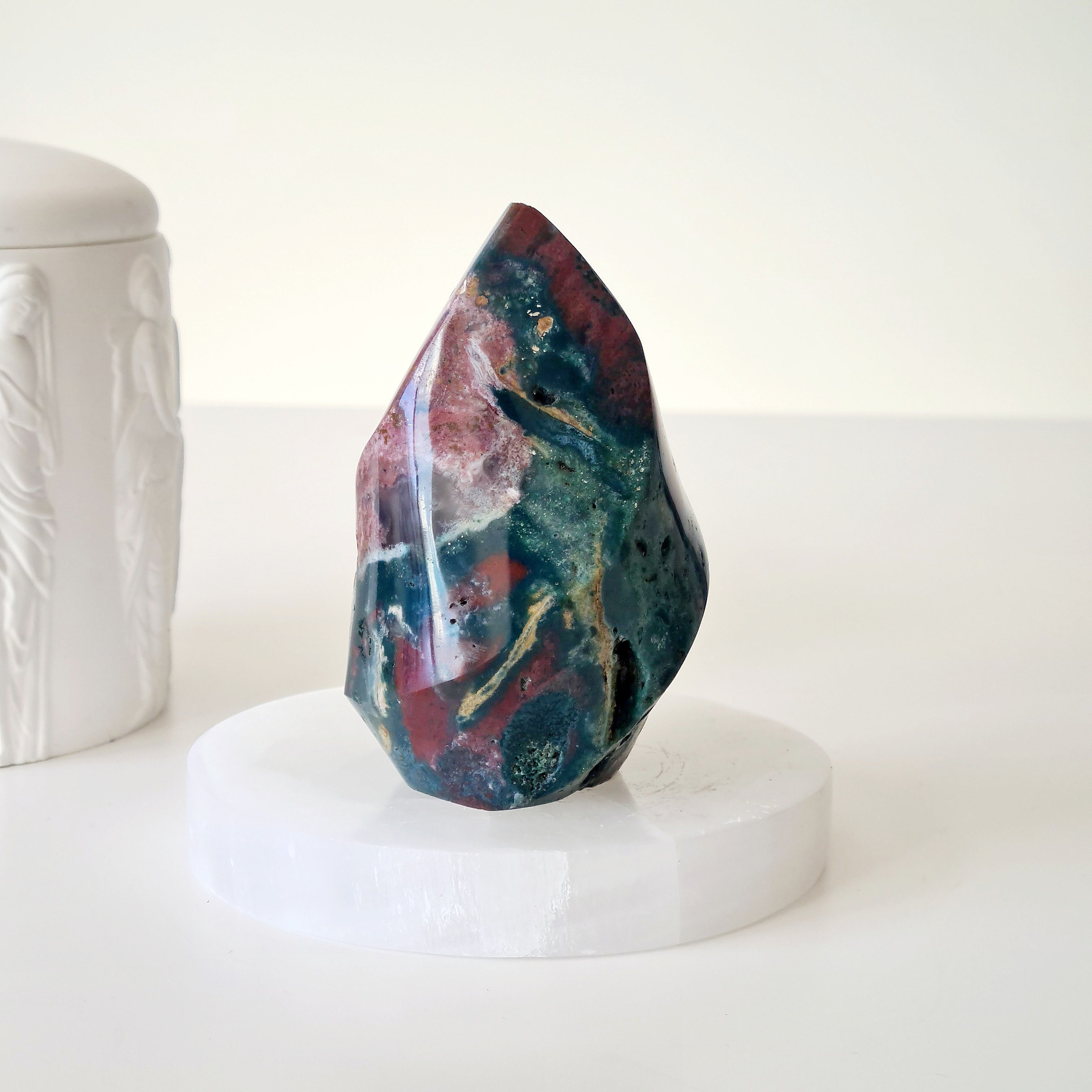 Ocean Jasper Flame | 8.8 cm tall | 322 g