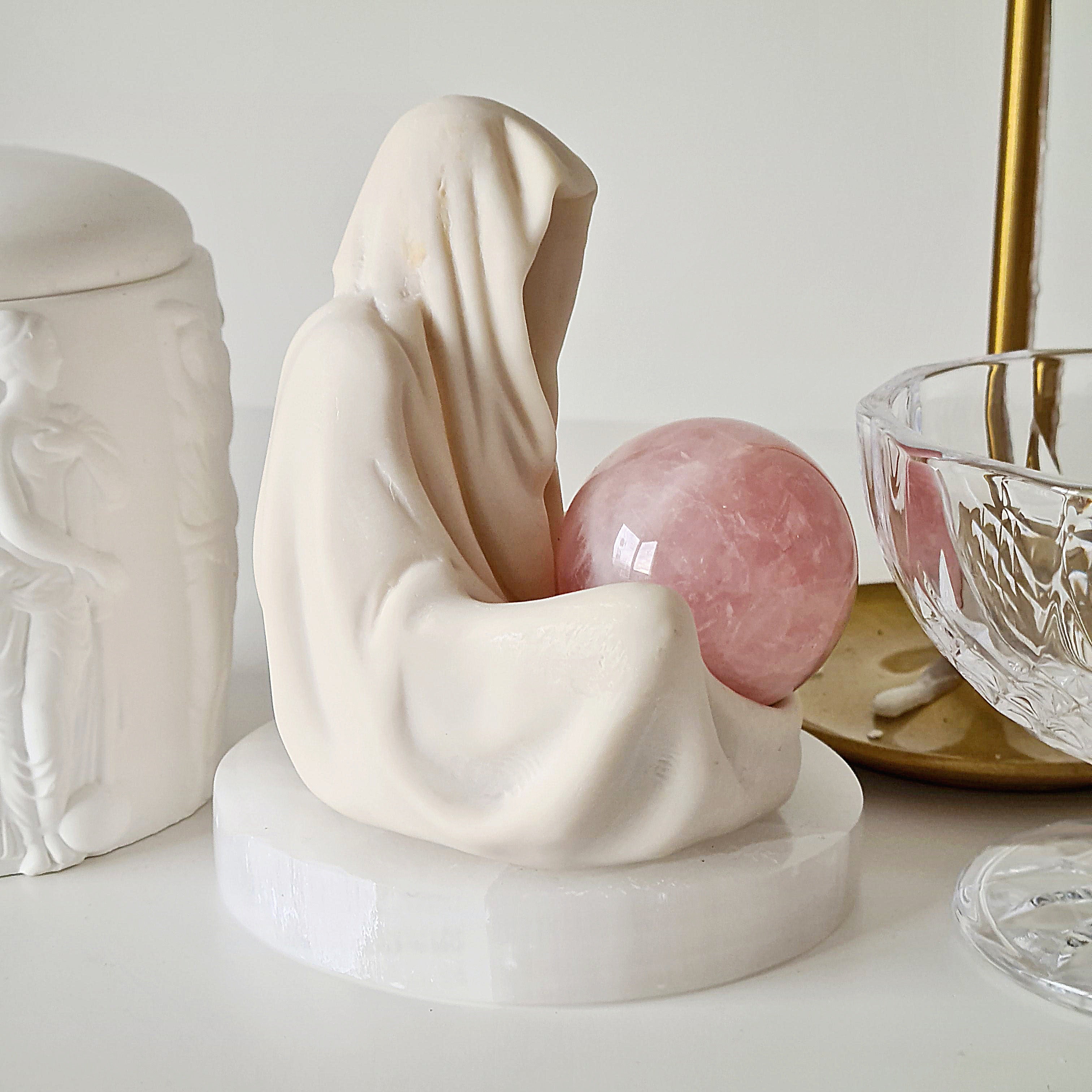 Gate Keeper with Rose Quartz Orb