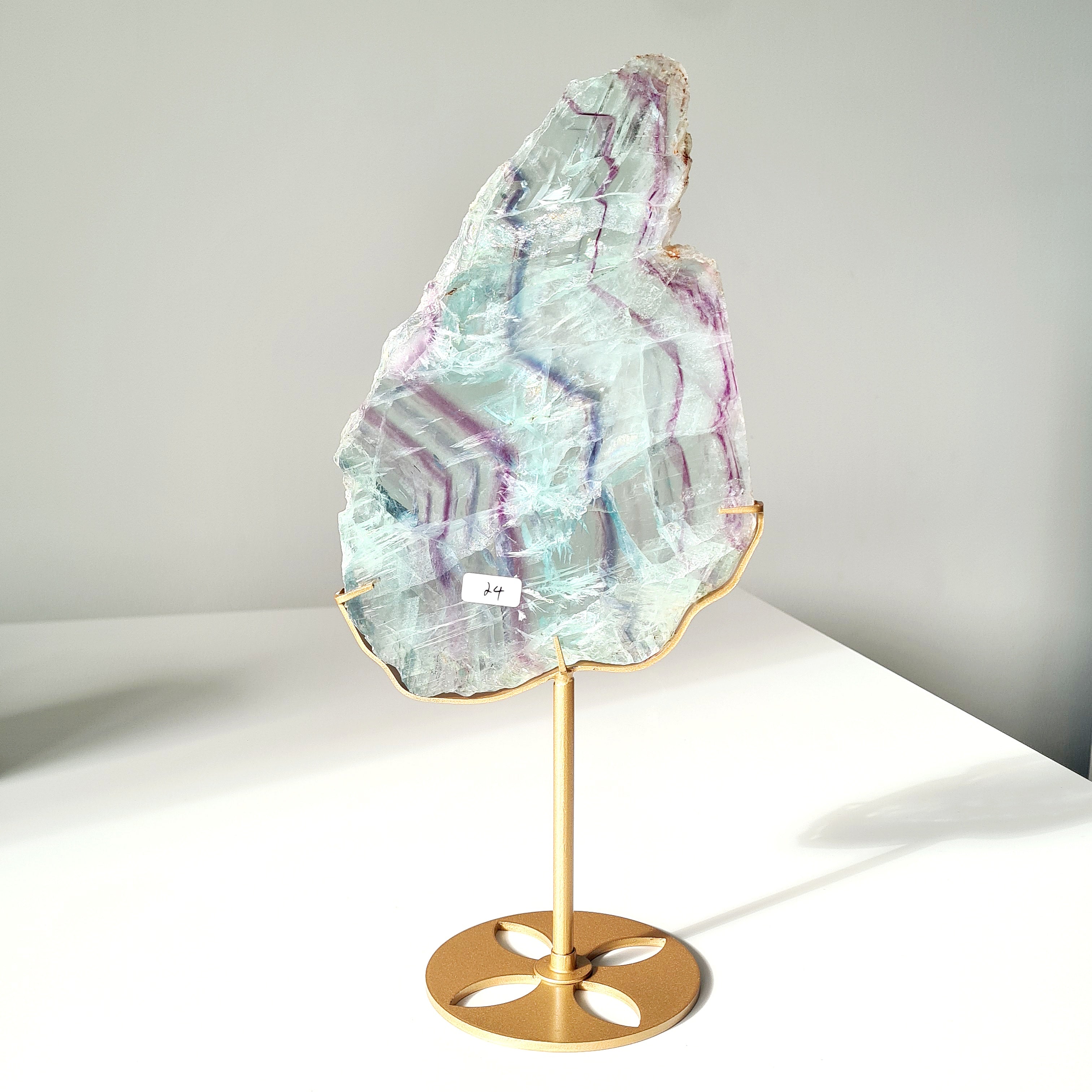 Fluorite Dream Portal On Custom Stand | 31.2 cm tall with stand