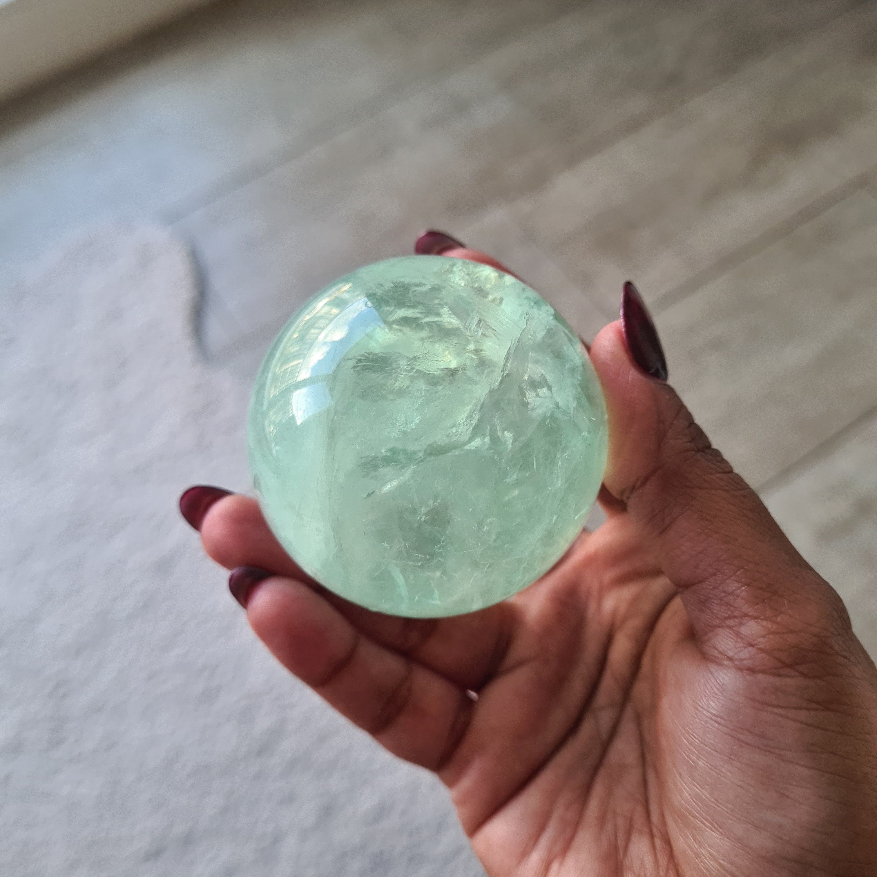 Blue Lake Fluorite with stand  | B |  298 g