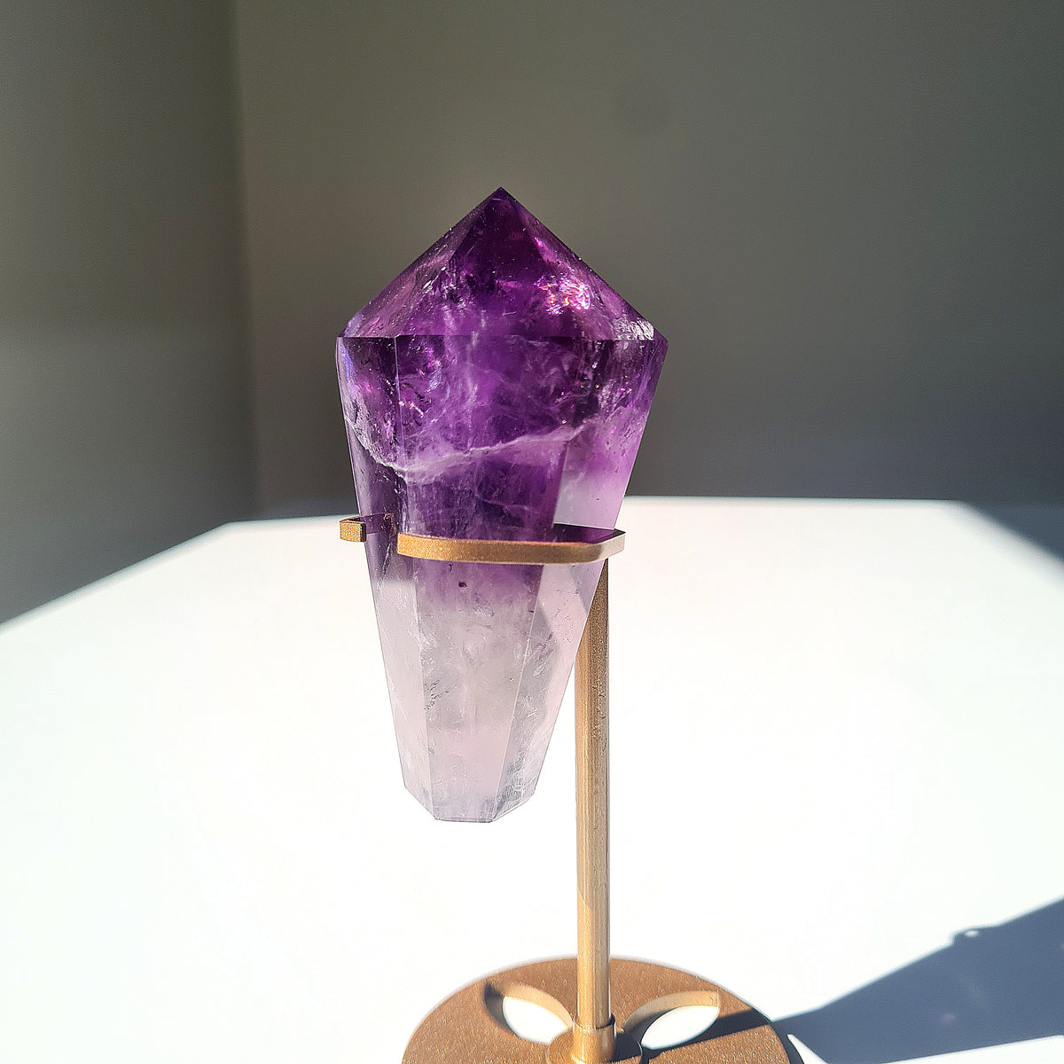 Amethyst Crystal Fairy Wand 🧚‍♀️ | Custom Stand | Piece A