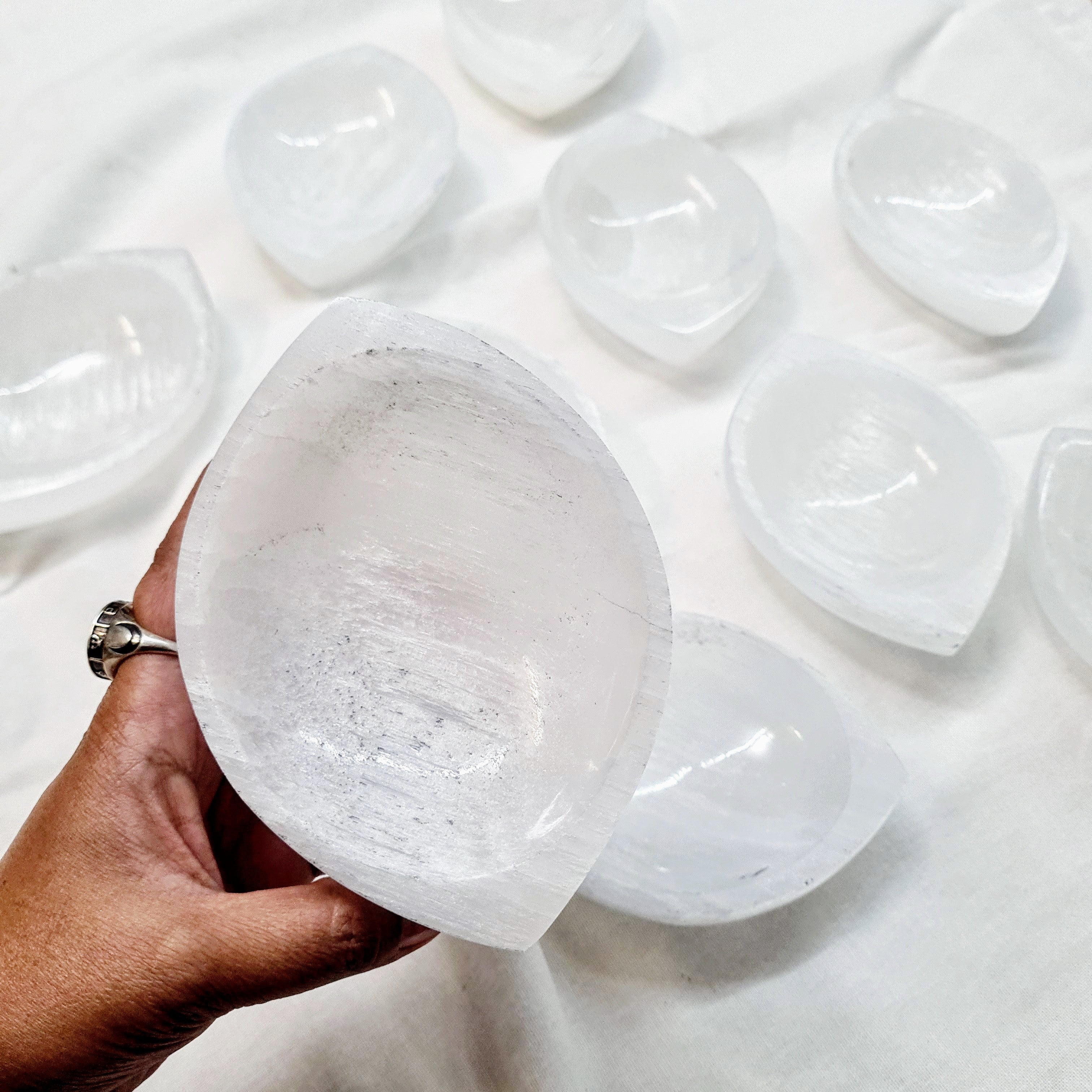 'Clearance' Selenite Bowl  | Cleanse and Charge | 1 Piece