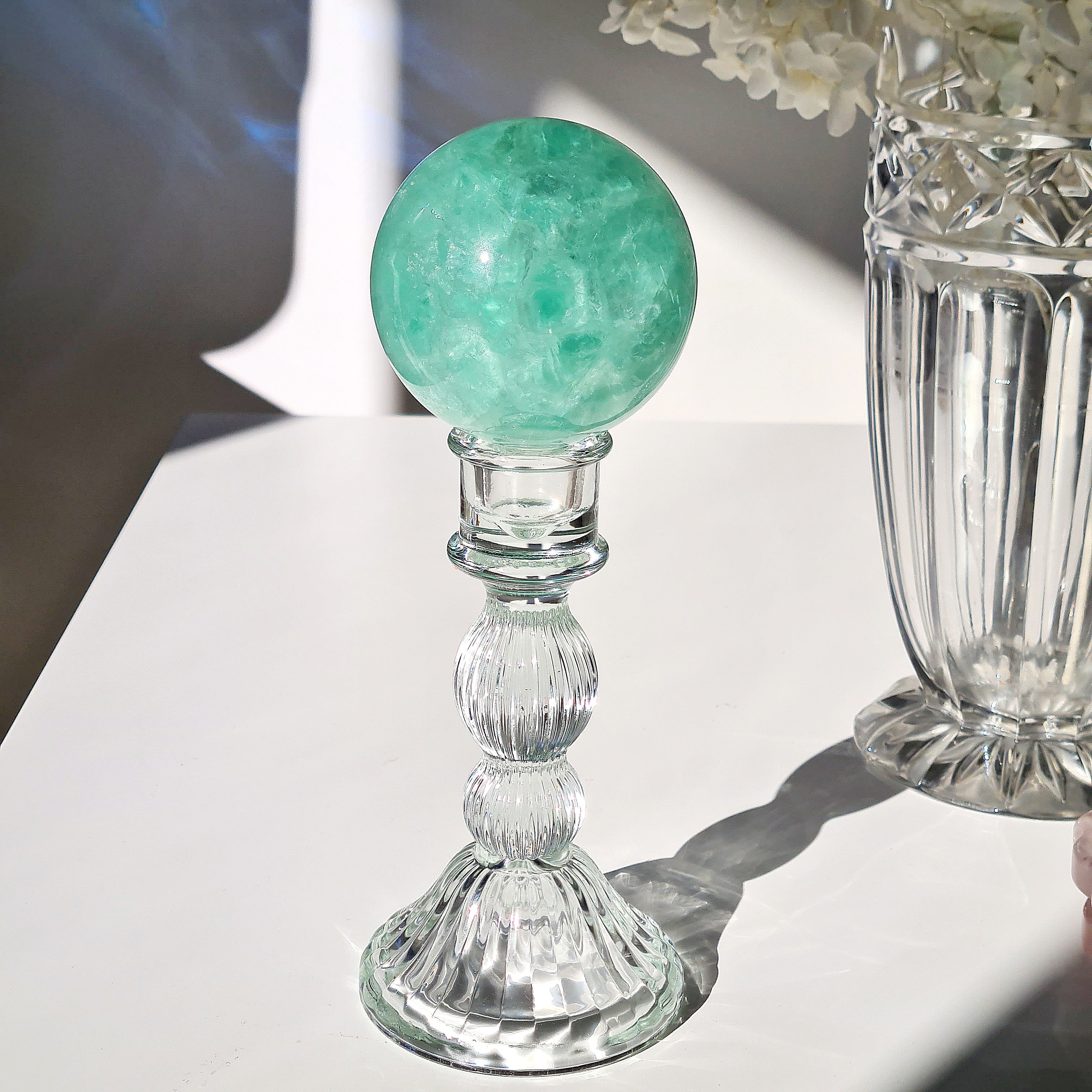 Blue Lake Fluorite with stand  | A | 748 g