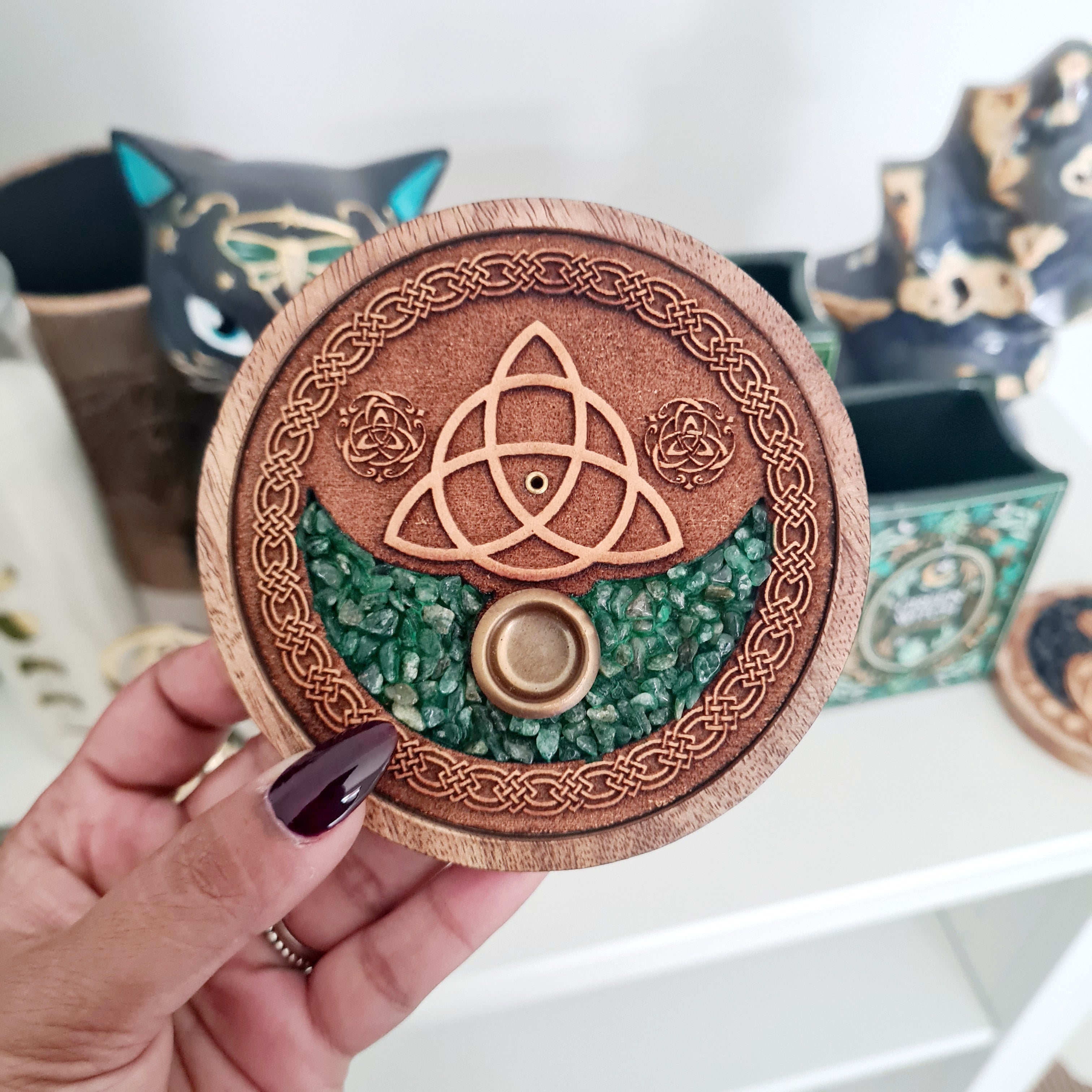 Triquetra Incense Ash Catcher