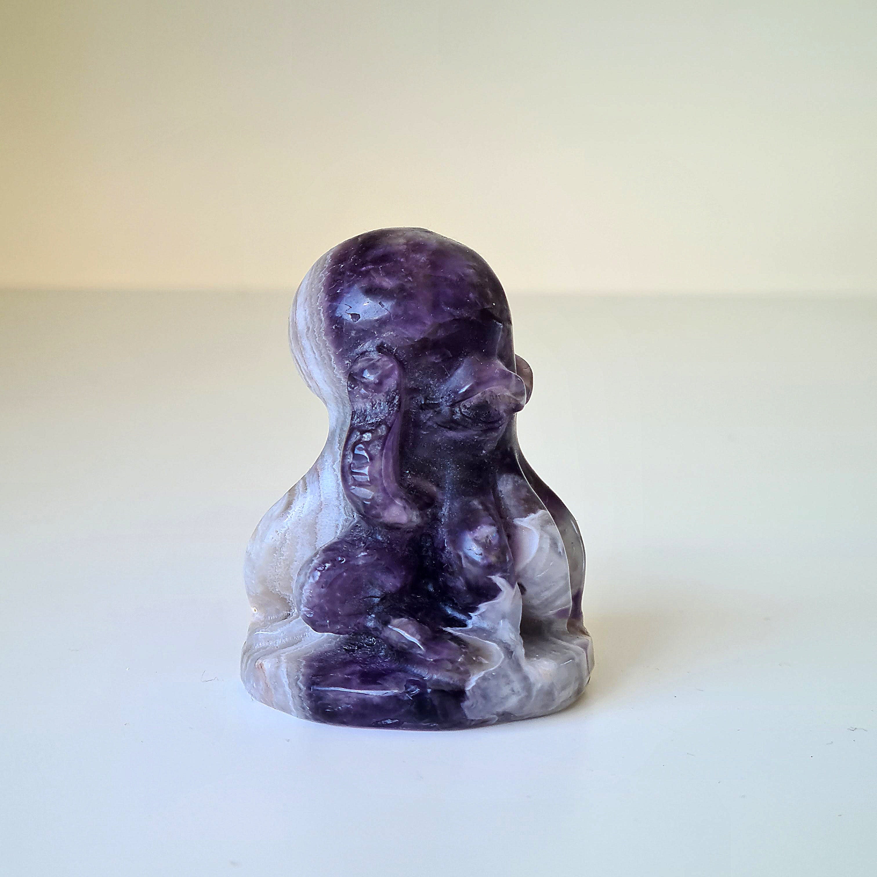 Chevron Amethyst Octopus 🐙 Carving