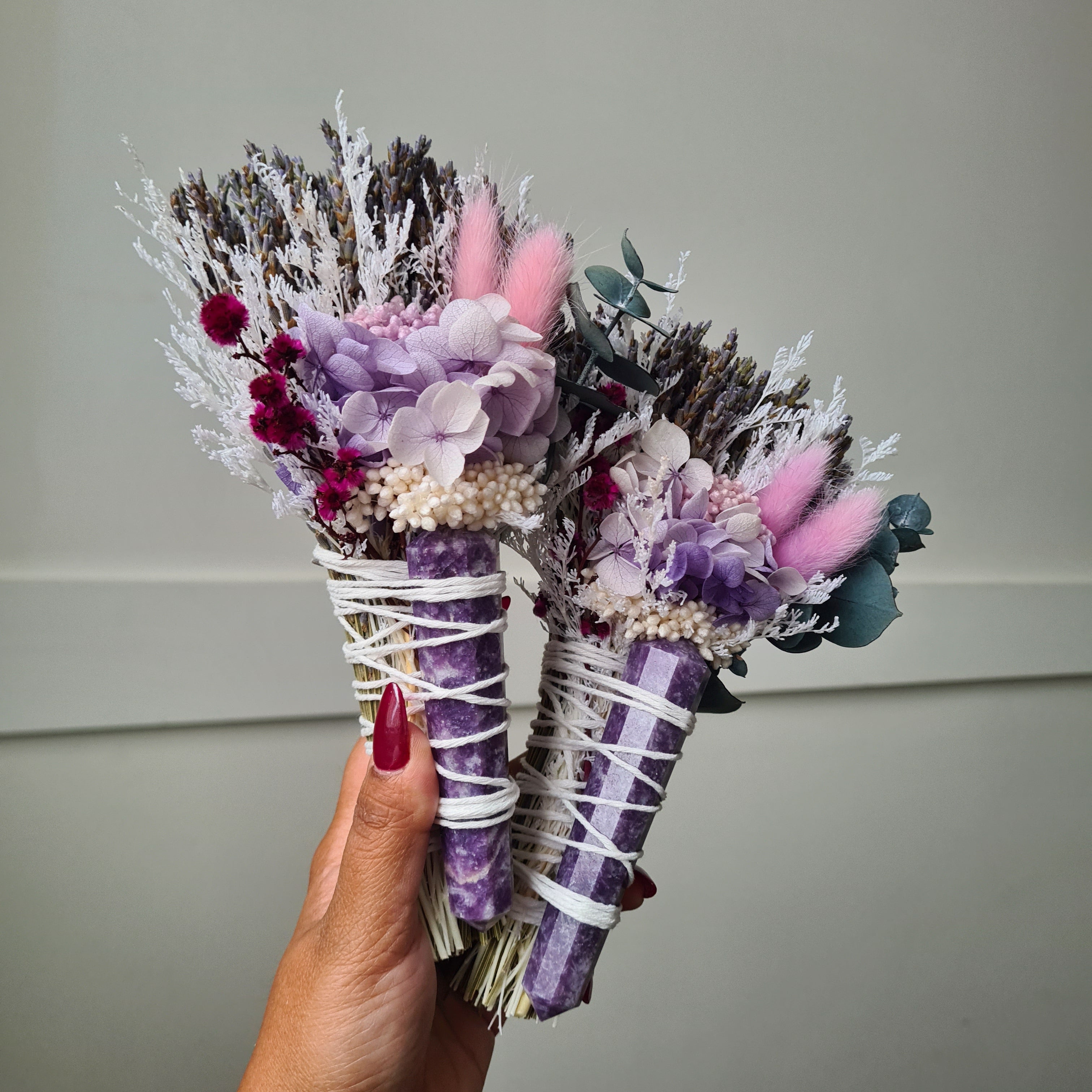 New Beginnings | Lepidolite  Flower Wand | 1 Piece