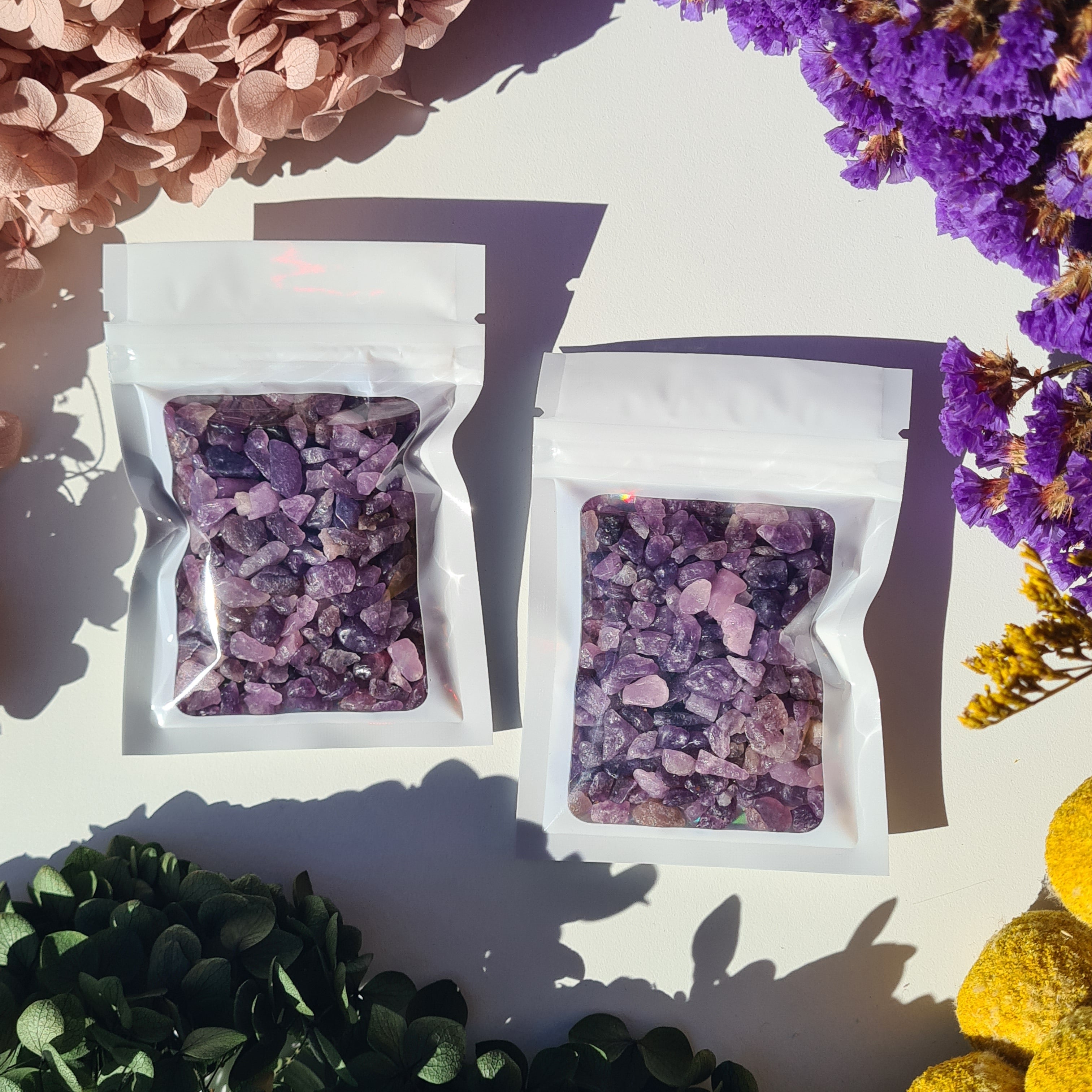 Lepidolite Crystal Chips | New Beginnings | 40 g