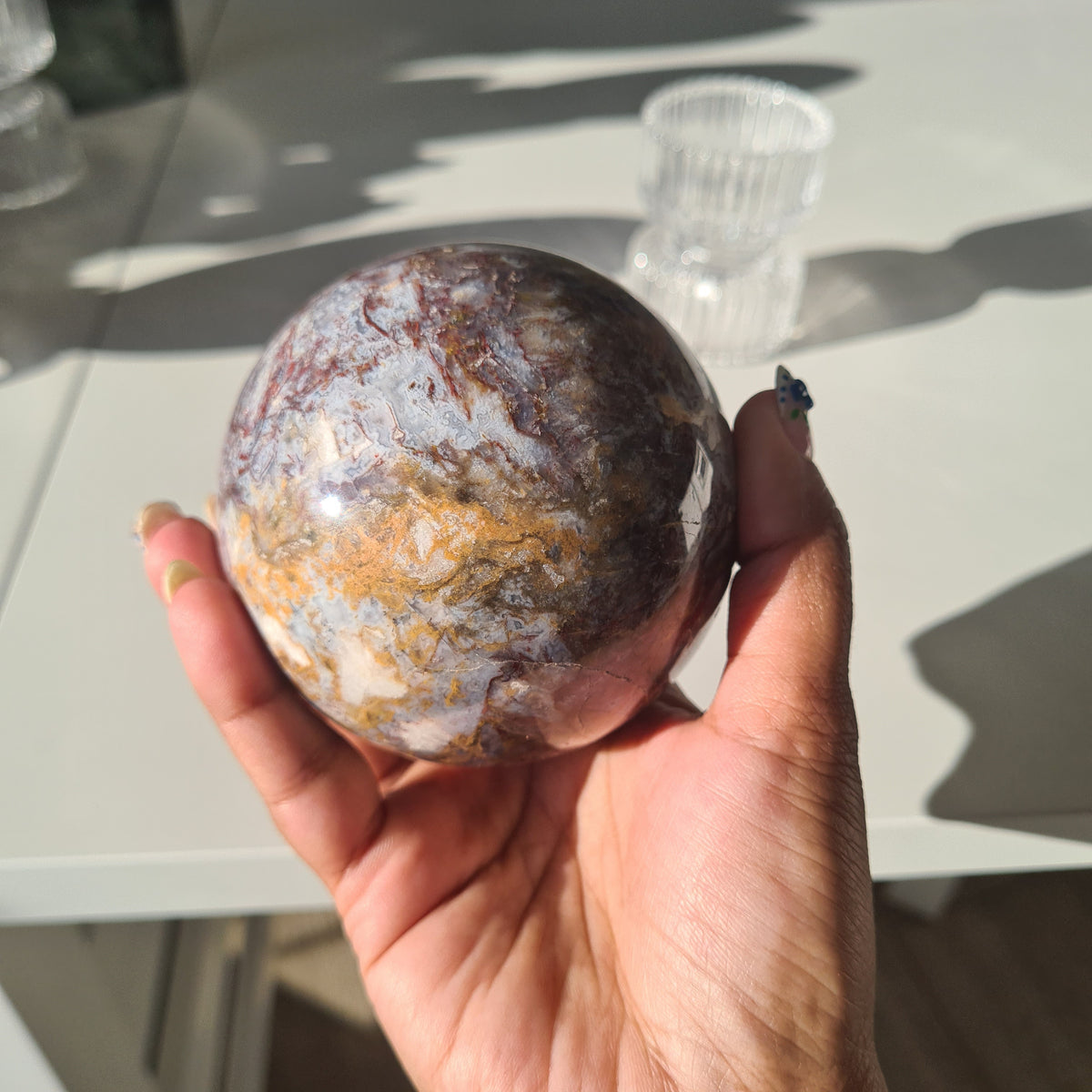 Pietersite Sphere On Stand | B