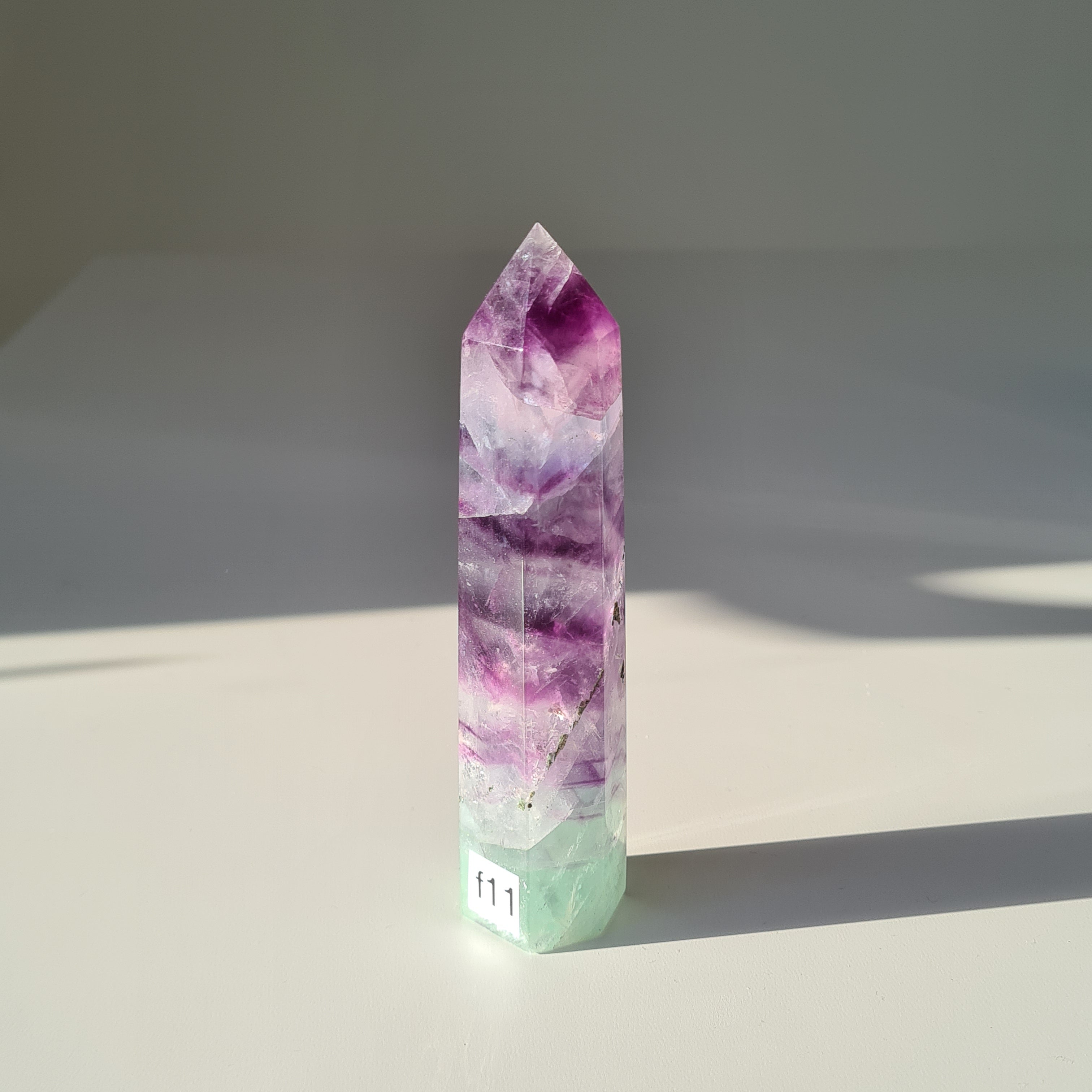 Dreamland Fluorite | f11 | 197 g | 12.2 cm tall | Spinny bottom