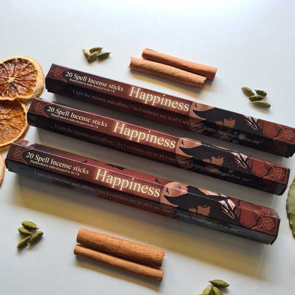 Happiness Spell Incense Sticks | Lavender, orange blossom, and thyme Scent