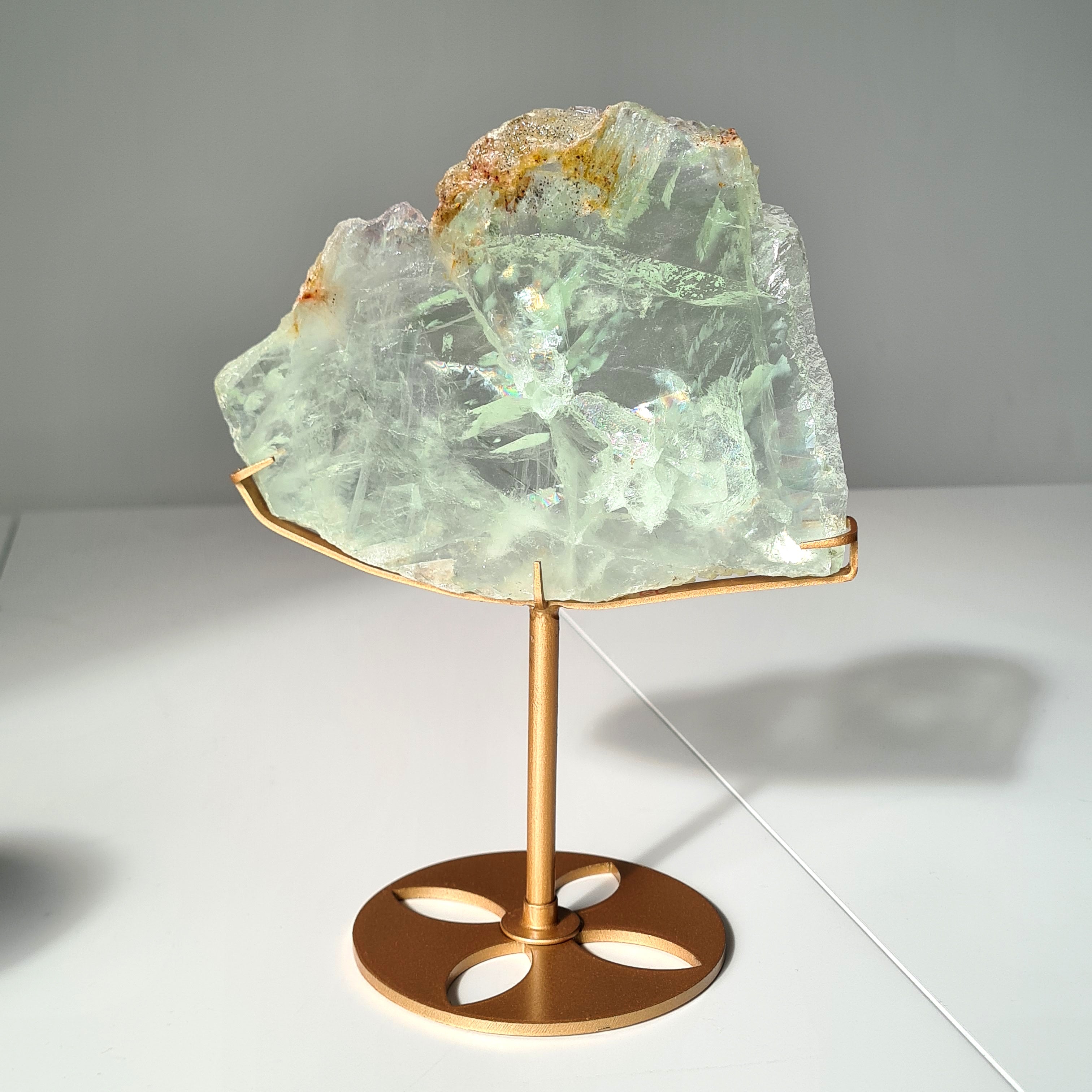 Frozen Lake of Dreams Fluorite Portal on Stand | 21 cm with stand