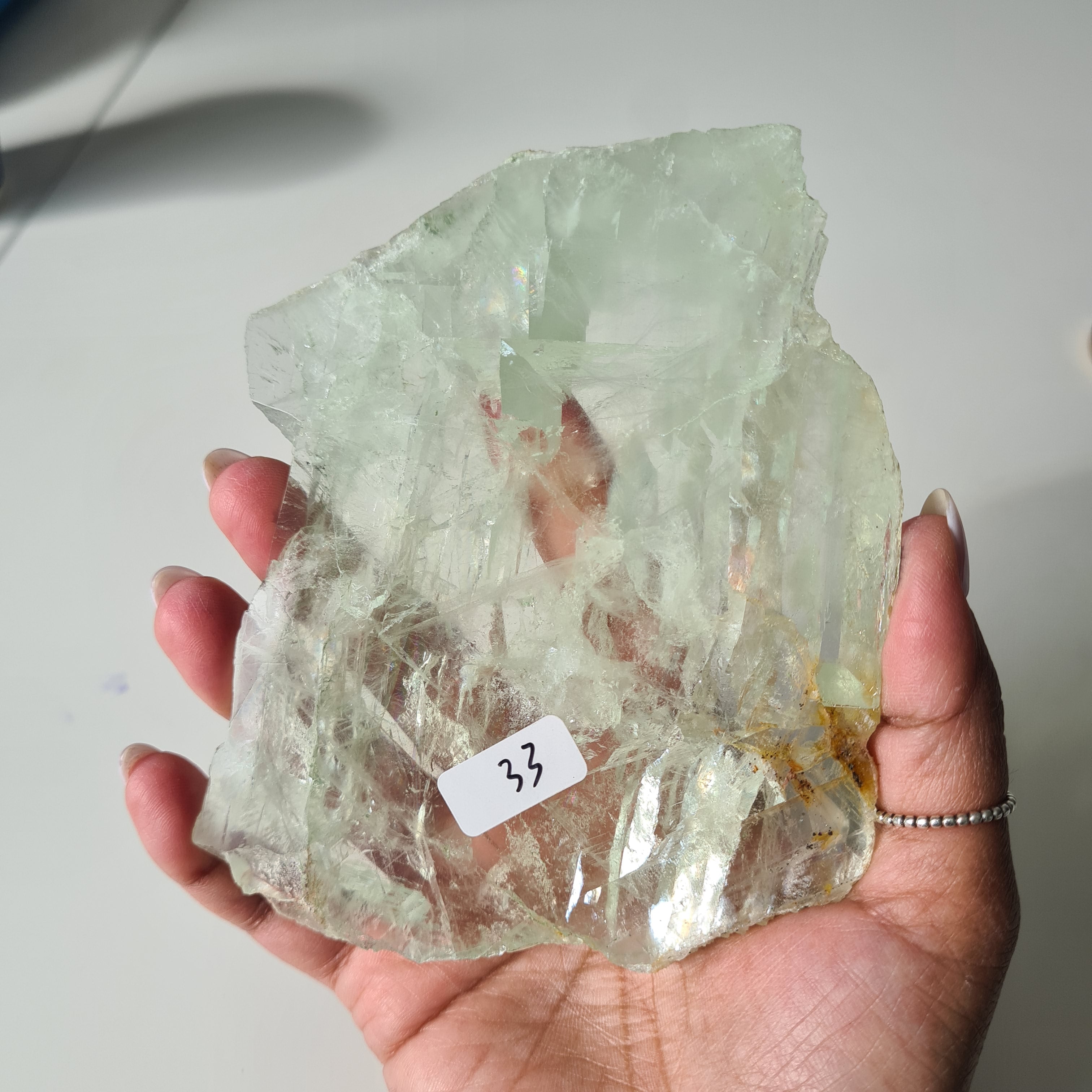 Frozen Lake of Dreams Fluorite Portal on Stand | 19 cm with stand